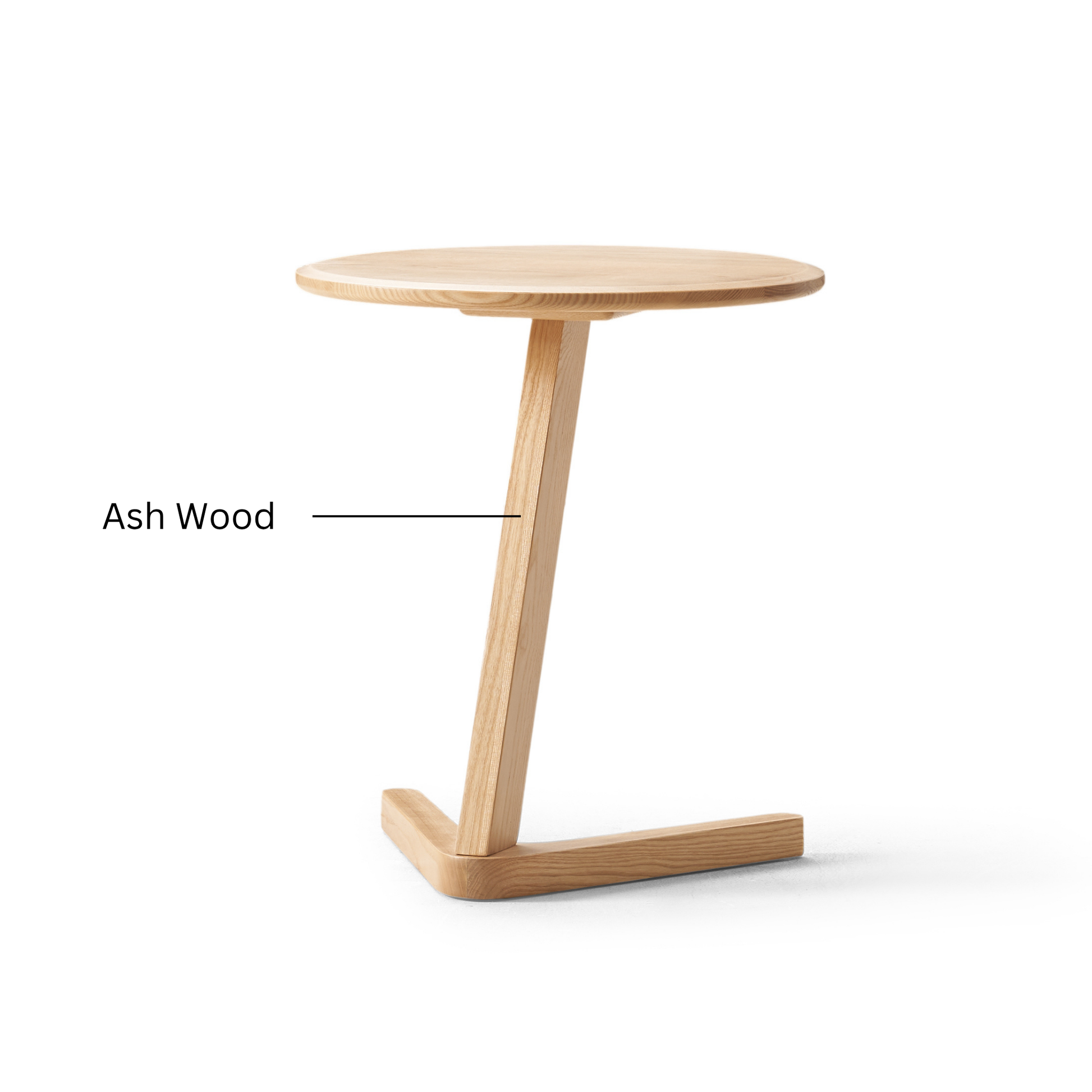 Solidwood Radiant Side Table, Ash