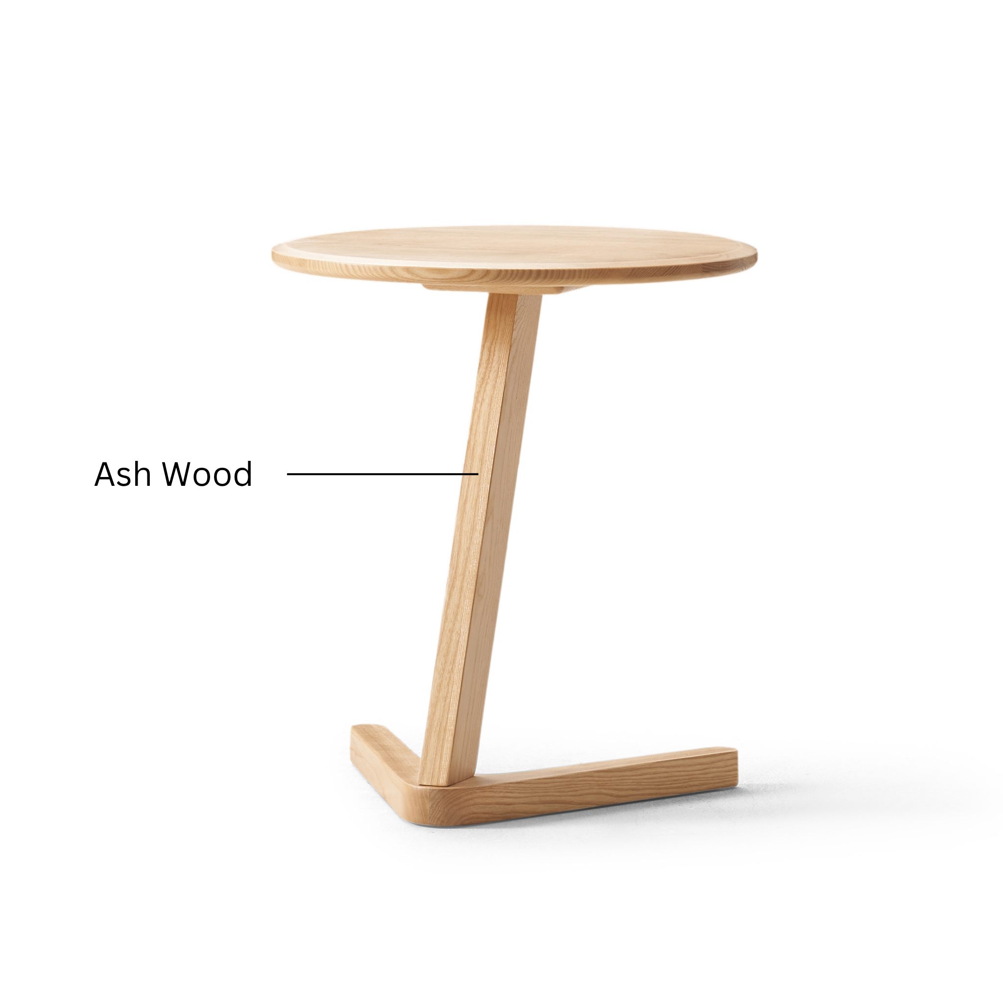 Solidwood Radiant Side Table, Ash