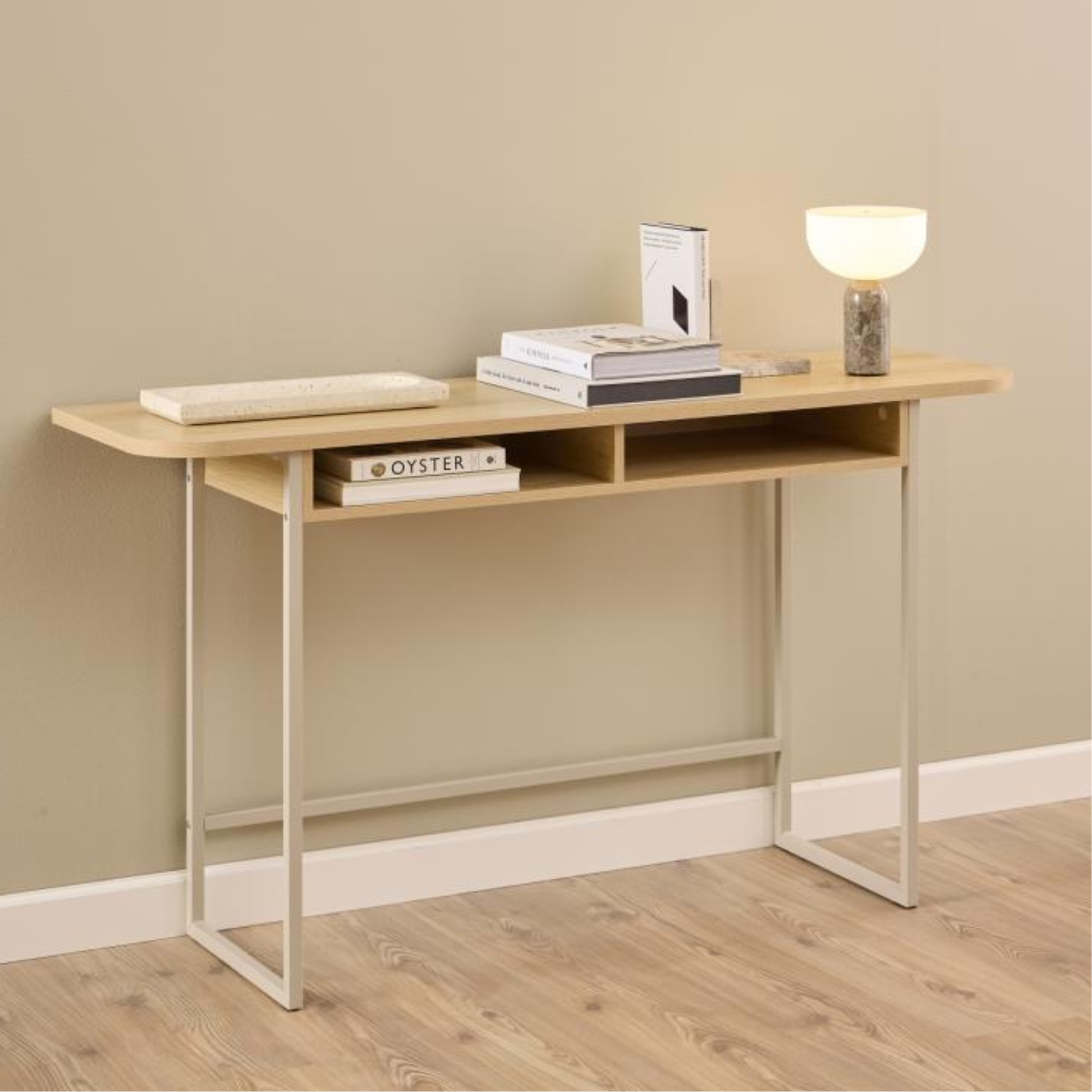 Hjem Design Darwen Console Table, Natural Wood