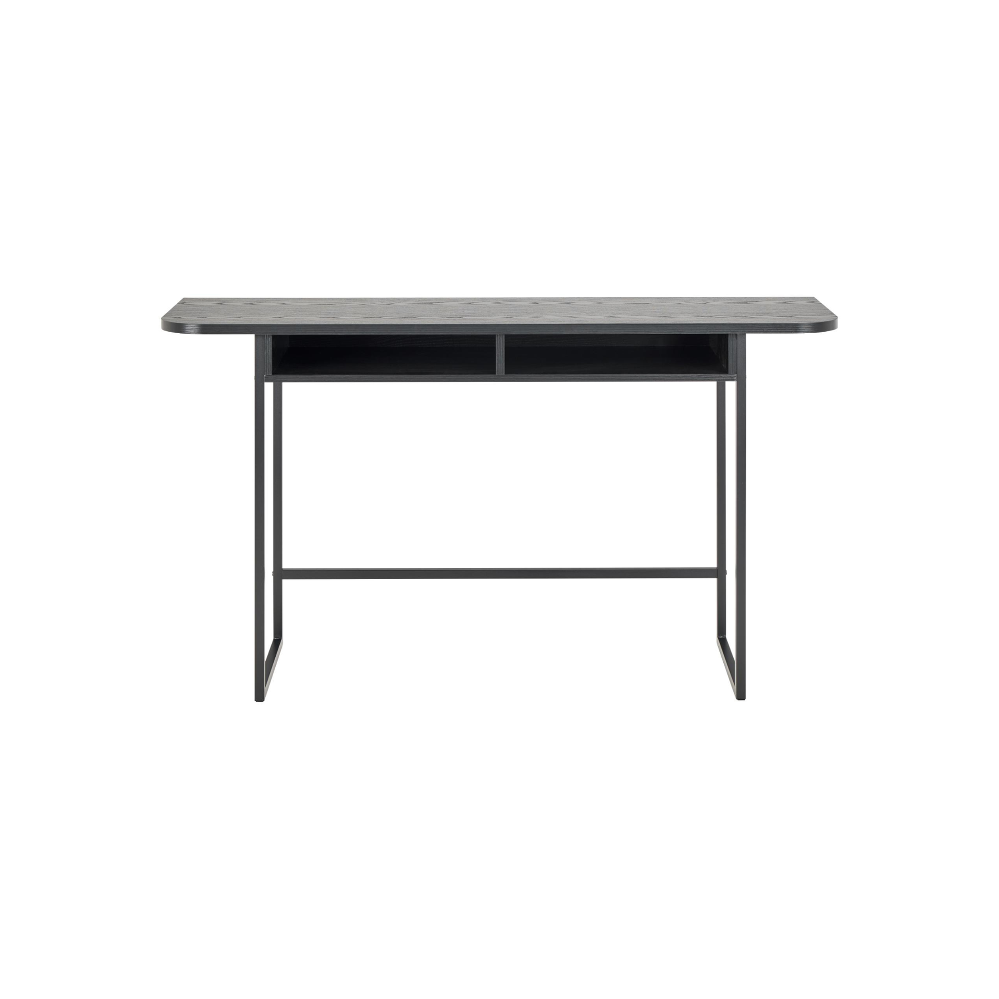 Hjem Design Darwen Console Table, Dark Wood