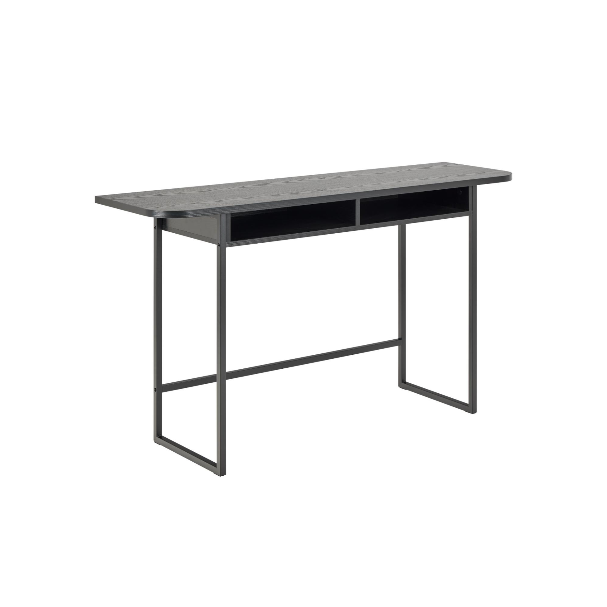 Hjem Design Darwen Console Table, Dark Wood