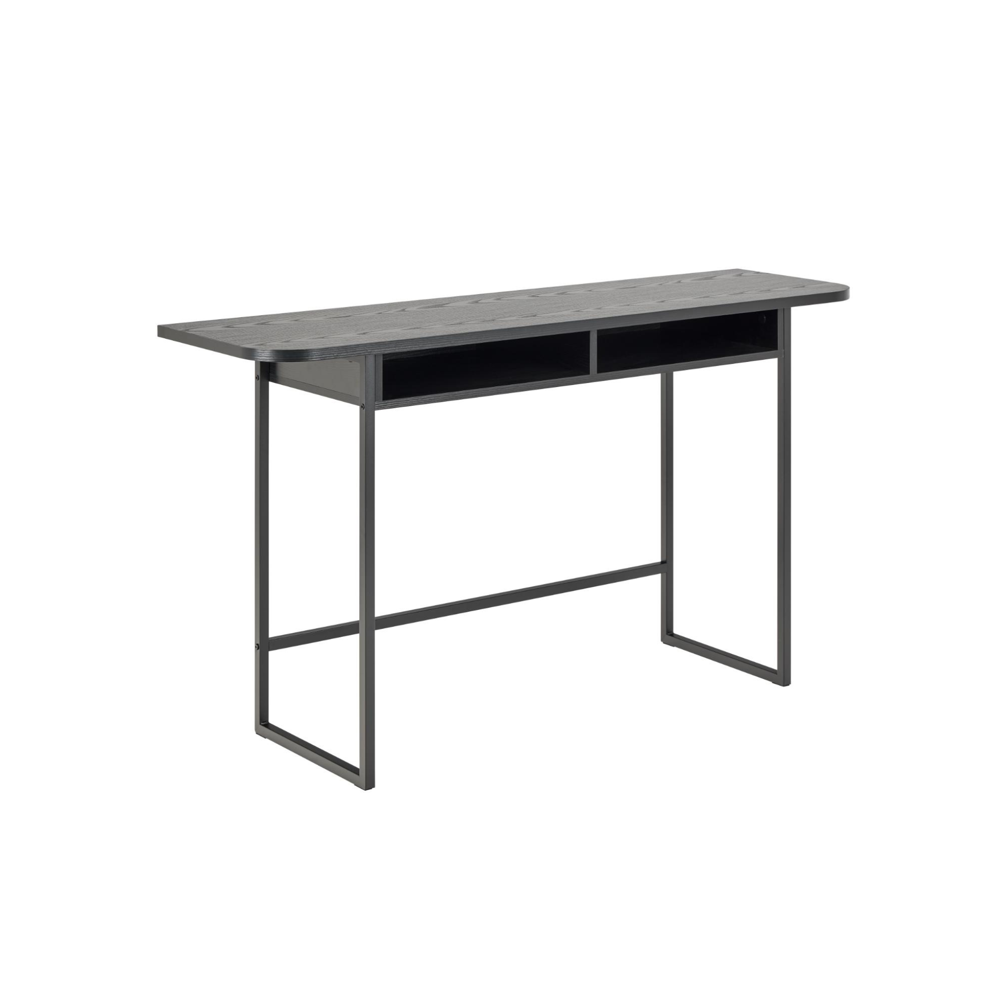 Hjem Design Darwen Console Table, Dark Wood