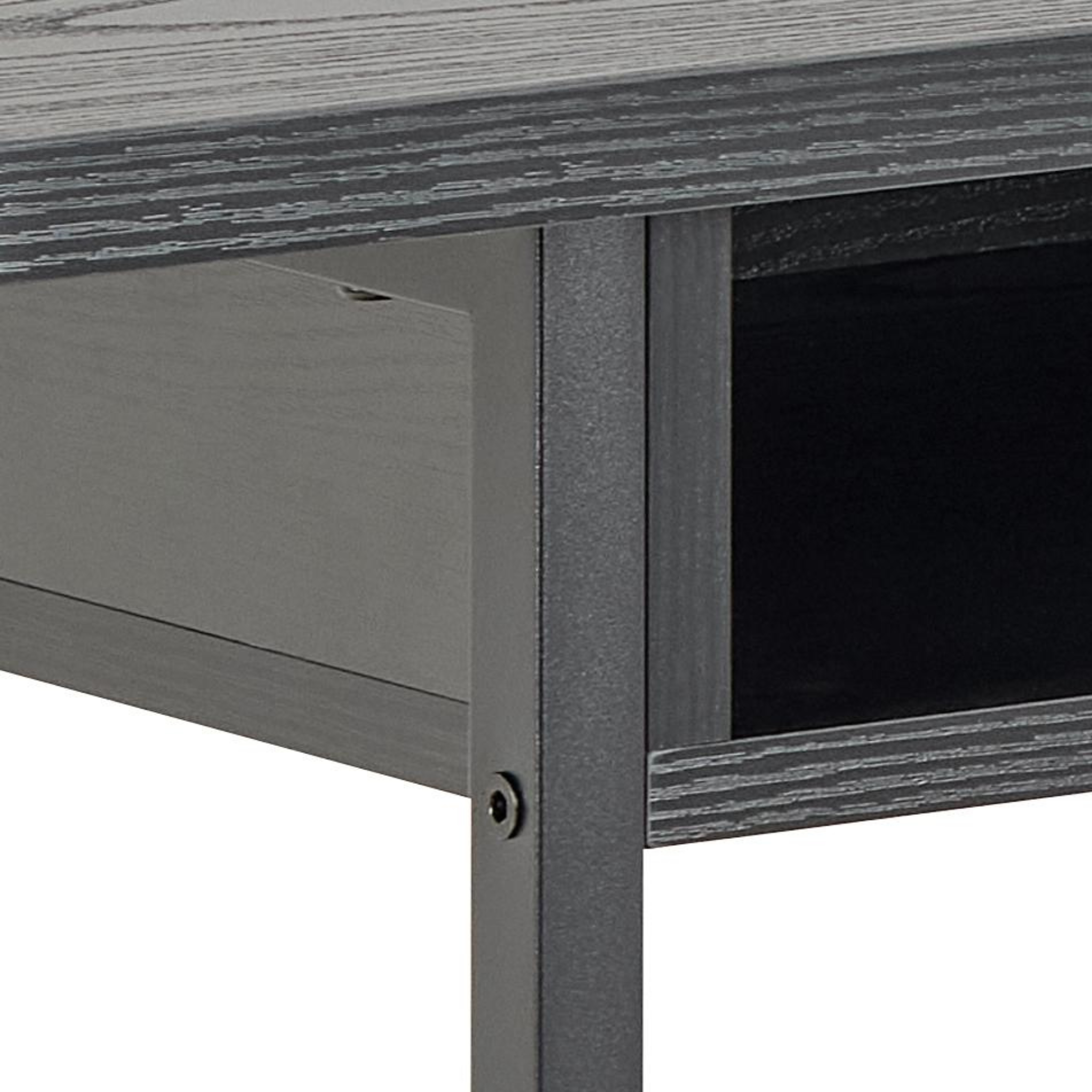 Hjem Design Darwen Console Table, Dark Wood