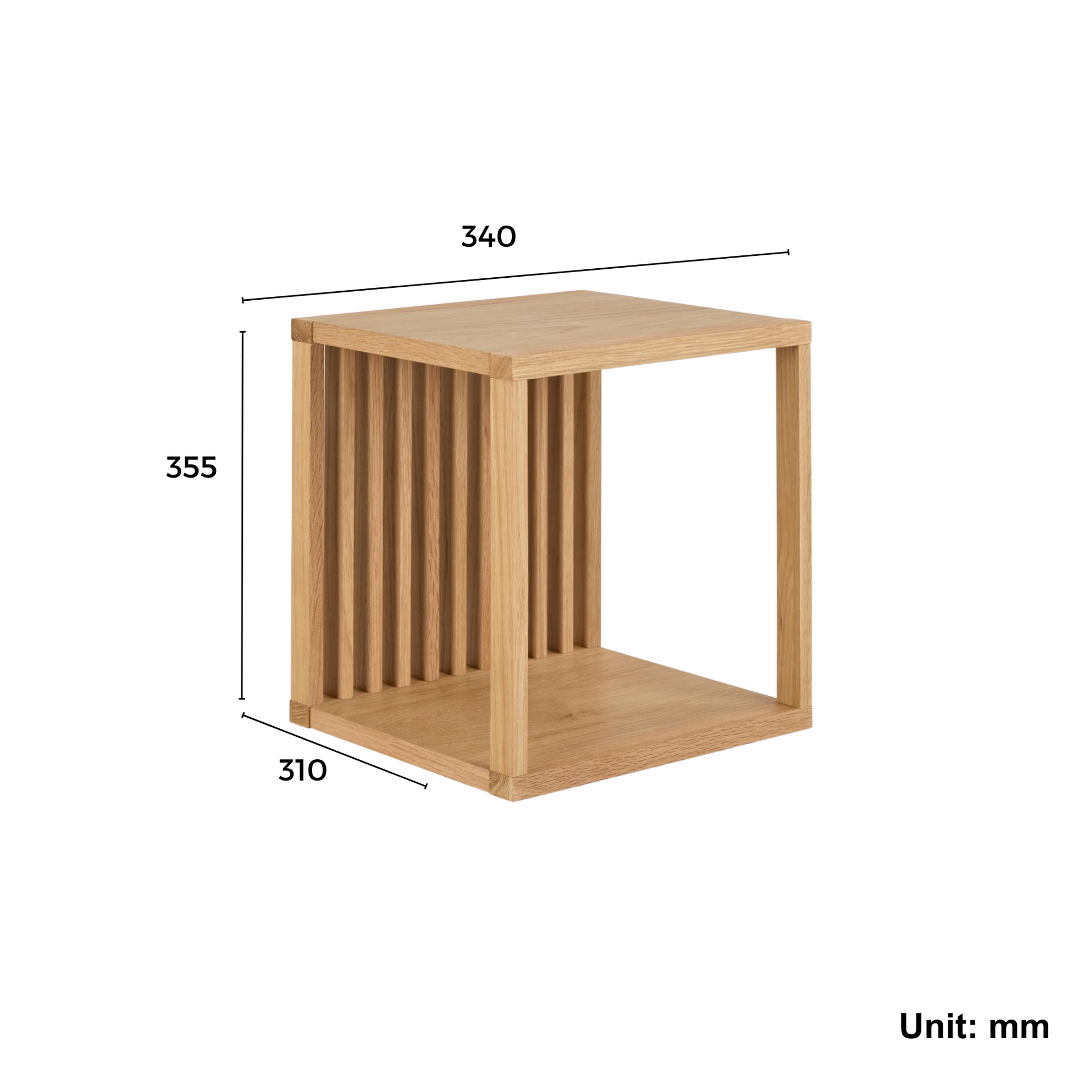 Hjem Design Weldon Wall-mounted Shelving Unit, 34x31x35.5cm