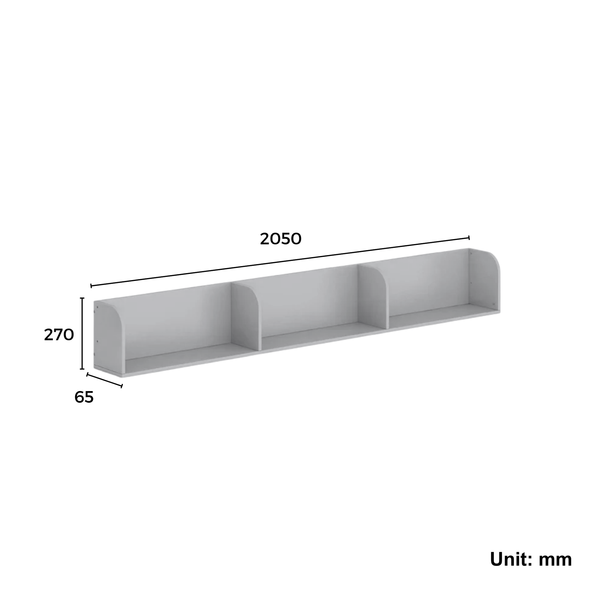 Boori Natty Kids Bookshelf for King Single Bunk/Loft, Cherry