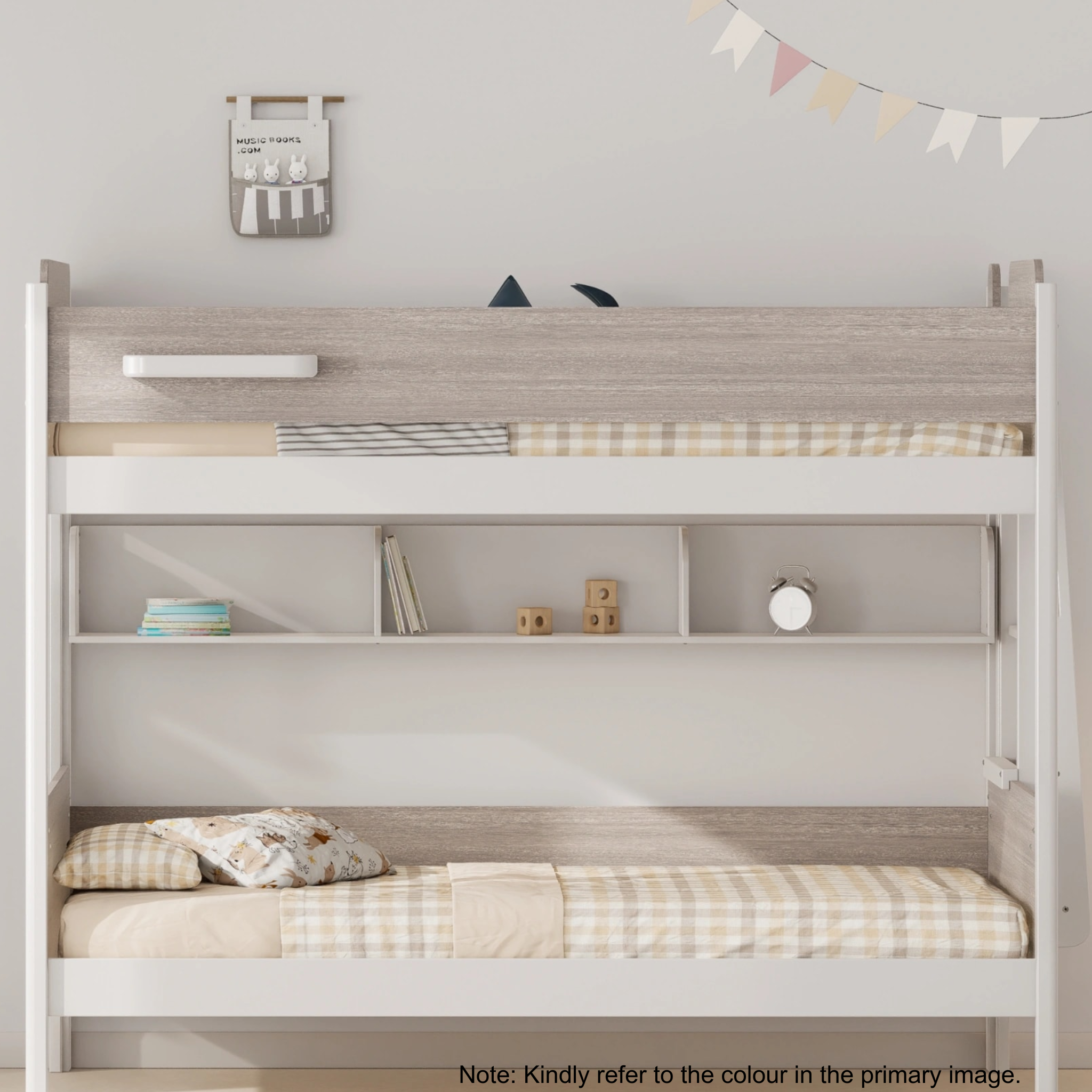 Boori Natty Bookshelf for King Single Bunk/Loft, Beech