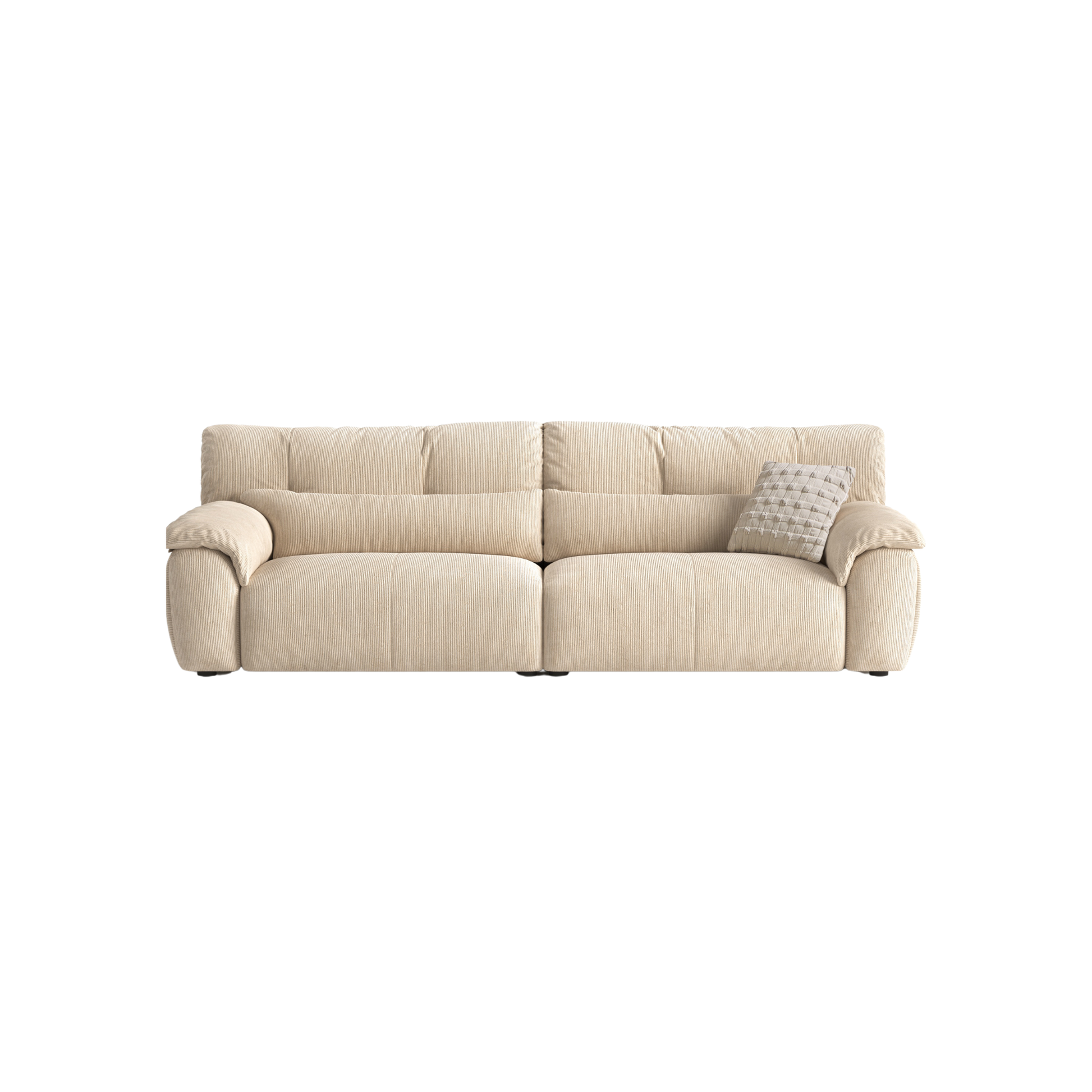 Linspire Serenity 4-Seater Sofa, Corduroy, Beige
