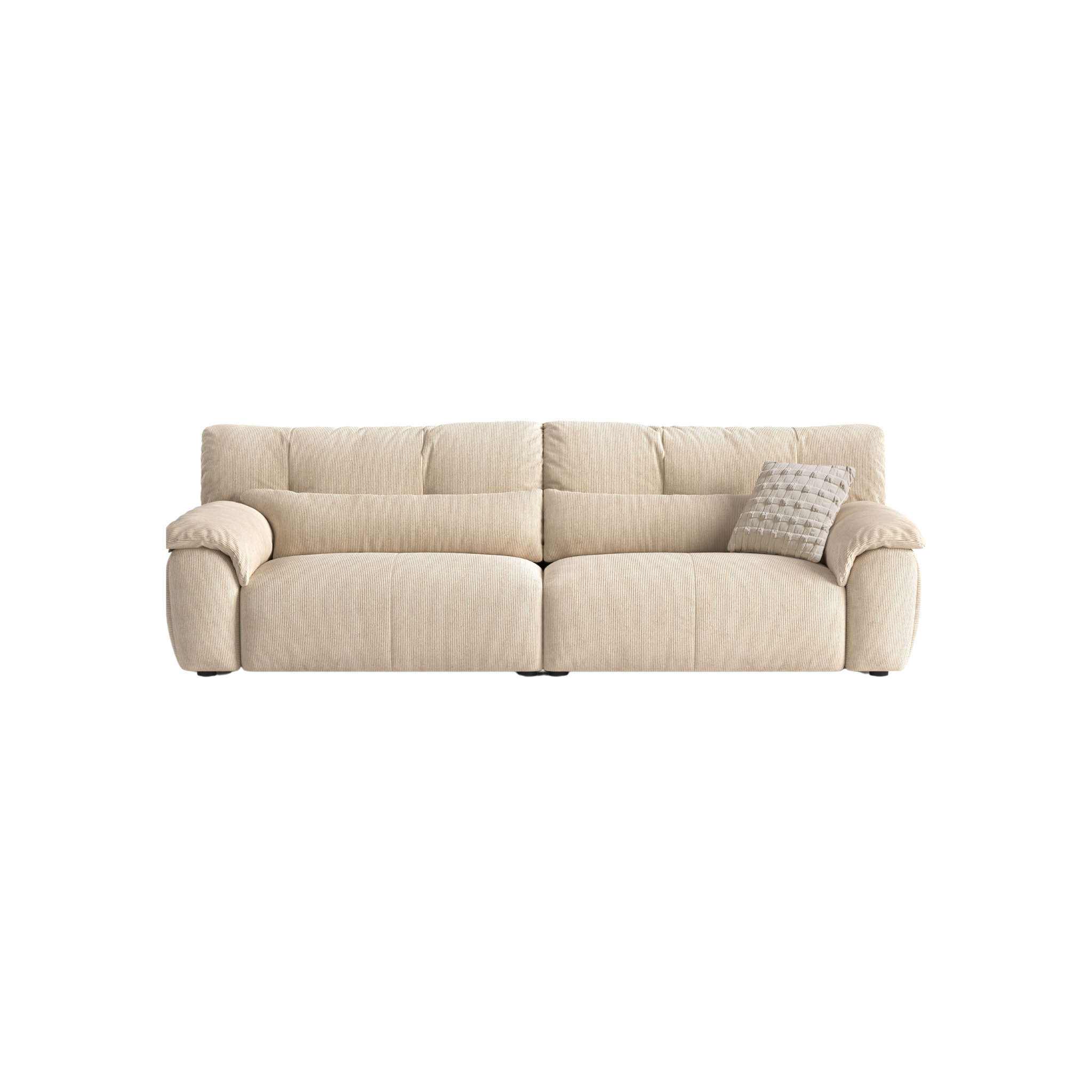 Linspire Serenity 4-Seater Sofa, Corduroy, Beige