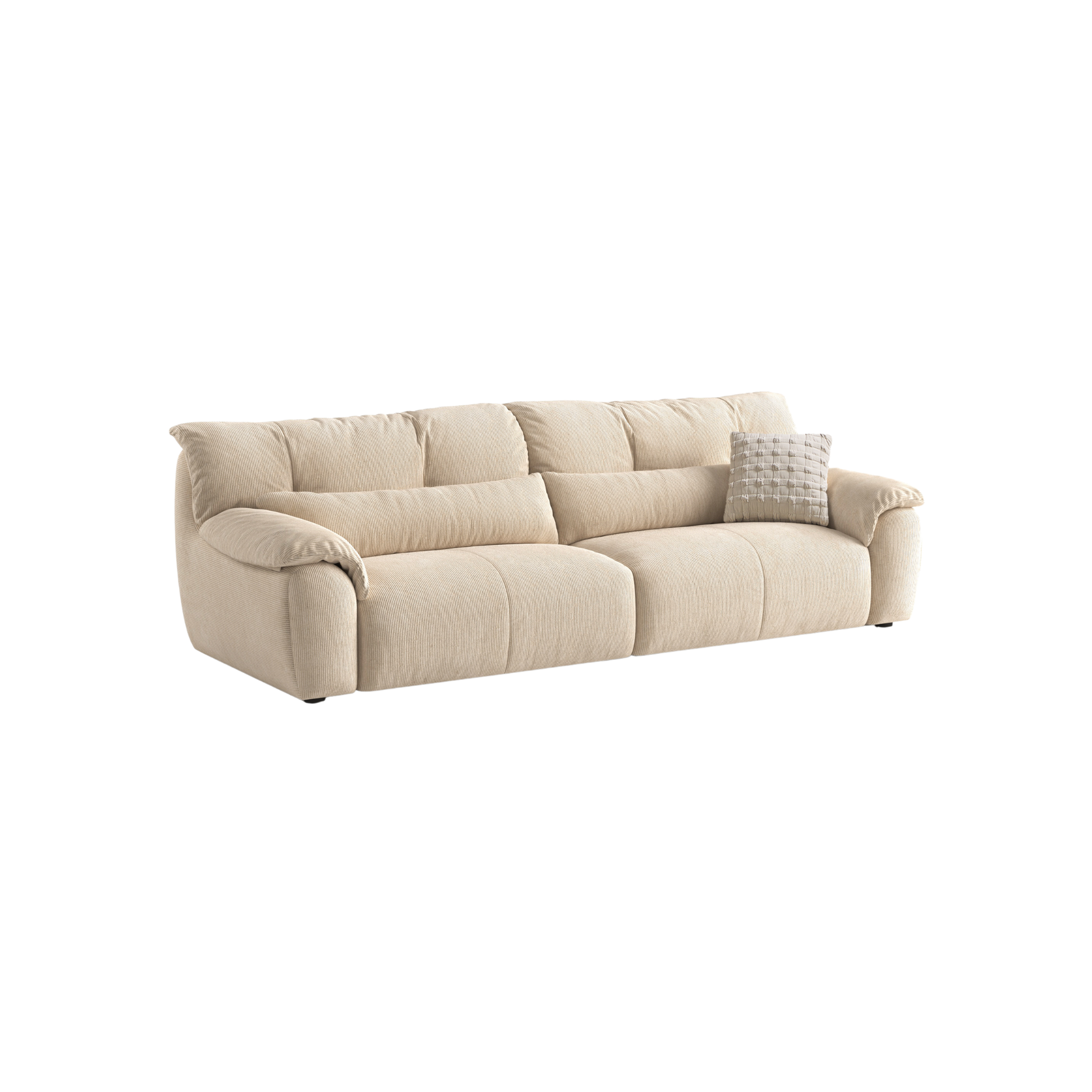 Linspire Serenity 4-Seater Sofa, Corduroy, Beige