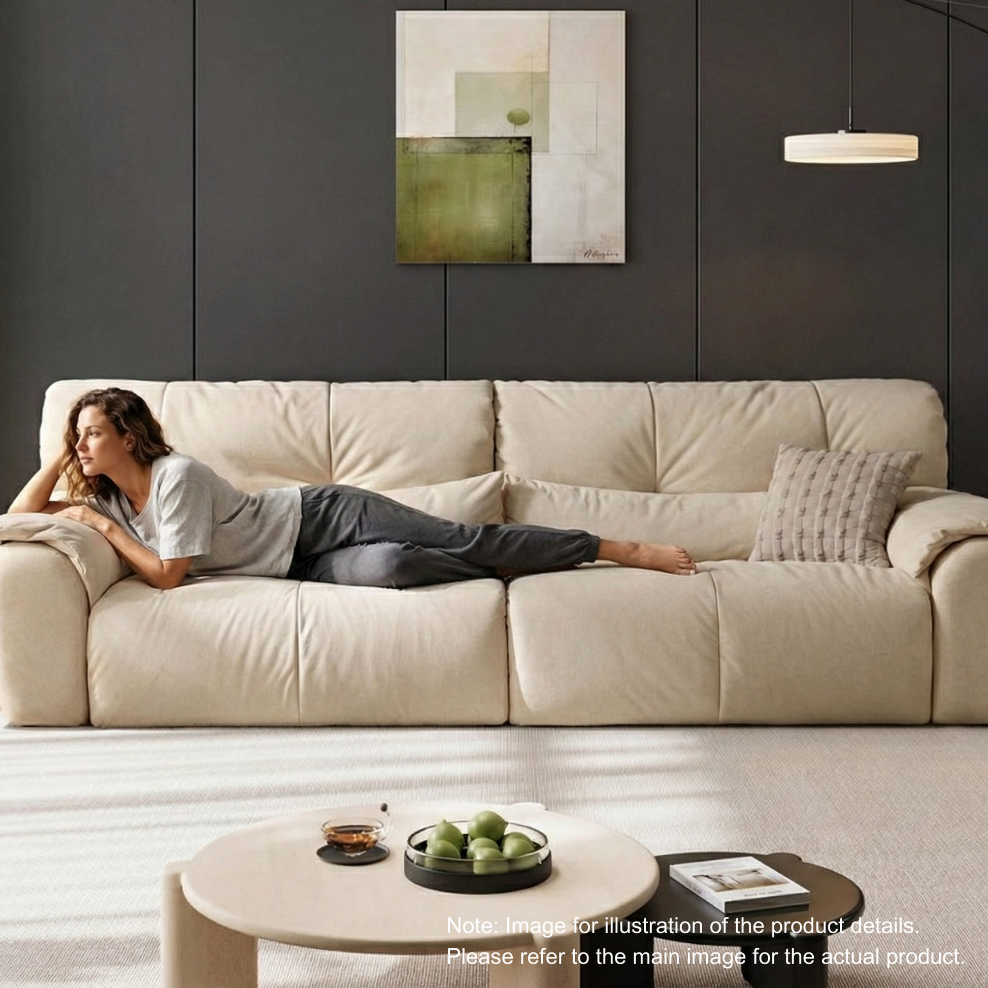 Linspire Serenity 4-Seater Sofa, Corduroy, Beige