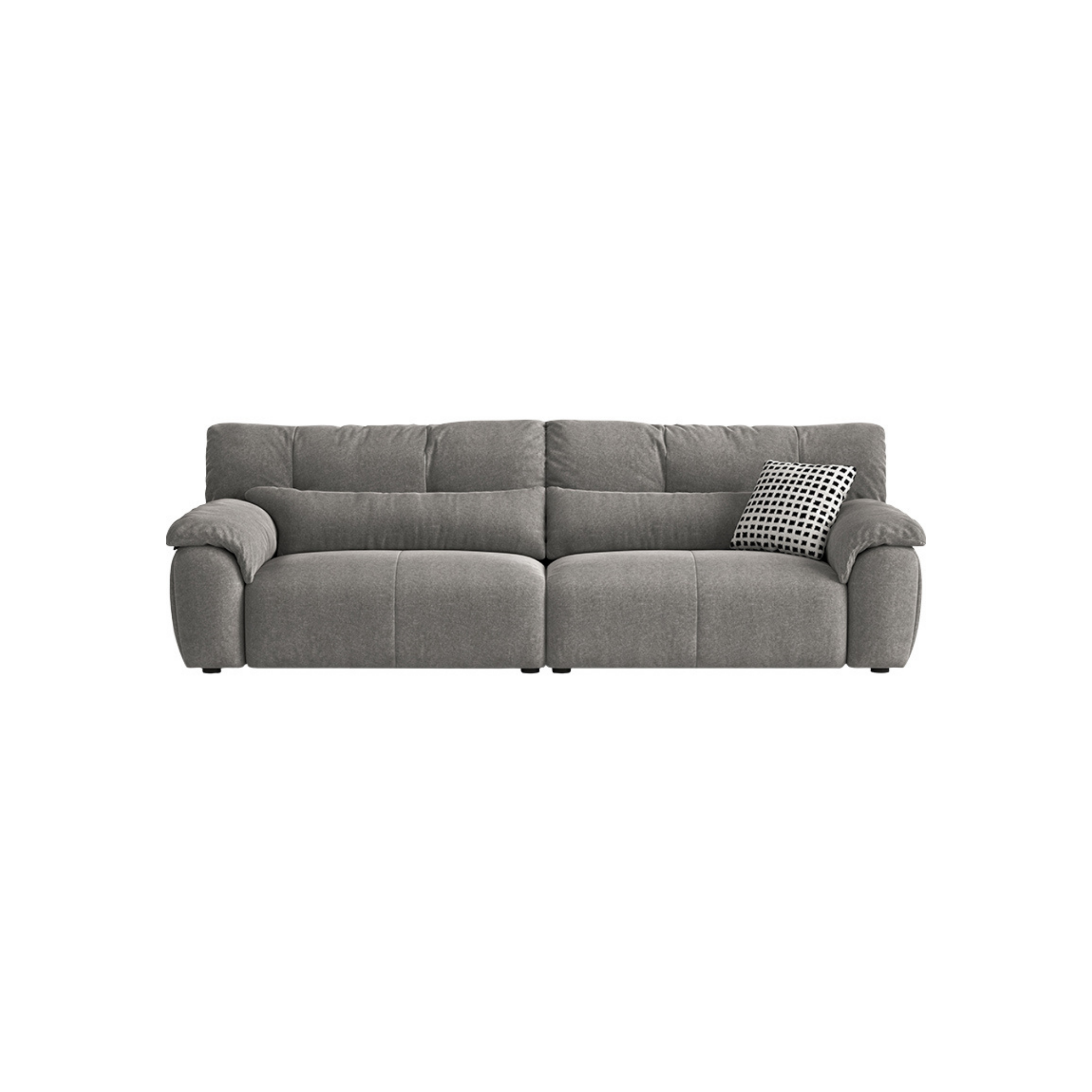 Linspire Serenity 4-Seater Sofa, Pet-Friendly Fabric, Grey