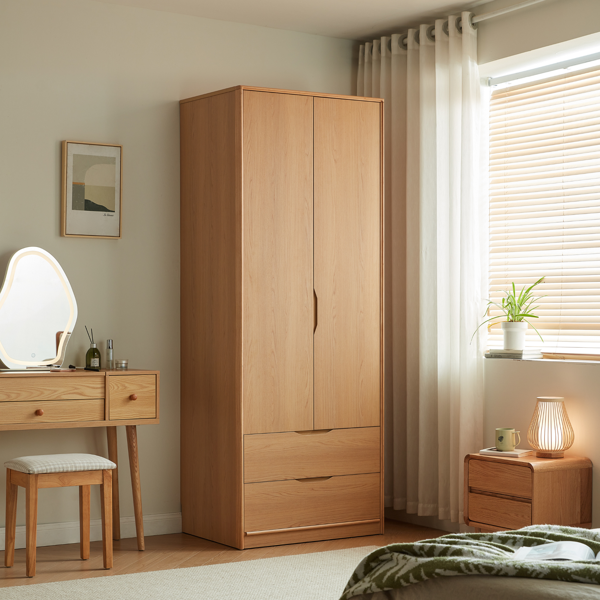 Linspire Aalto 2-Door Wardrobe with Drawers
