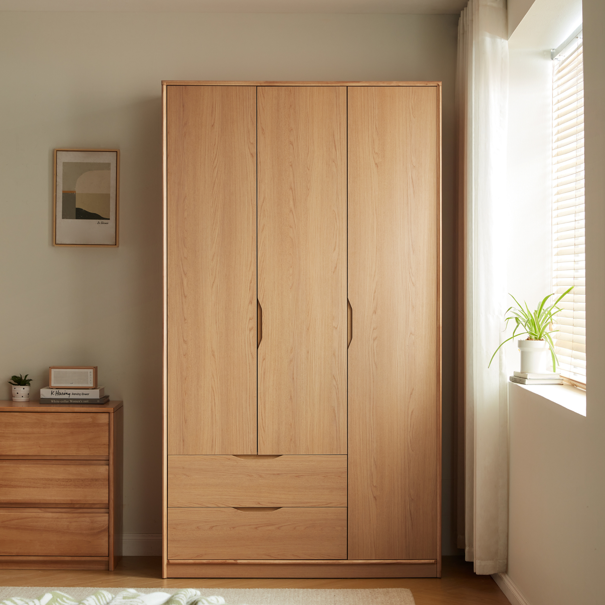 Linspire Aalto 3-Door Wardrobe with Drawers