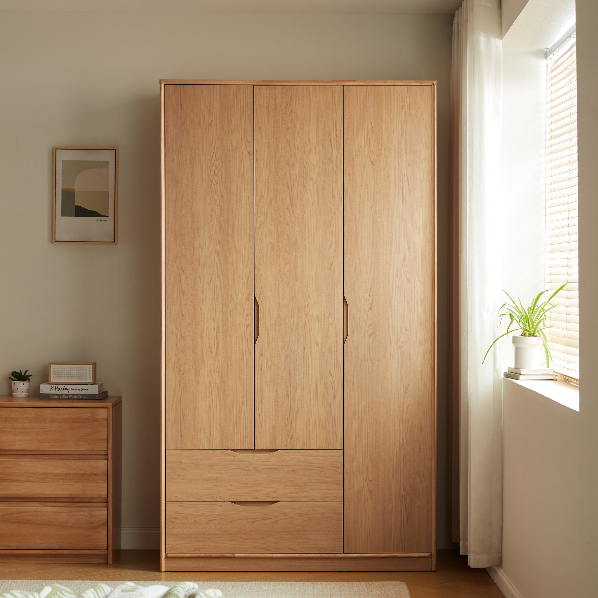 Linspire Aalto 3-Door Wardrobe with Drawers