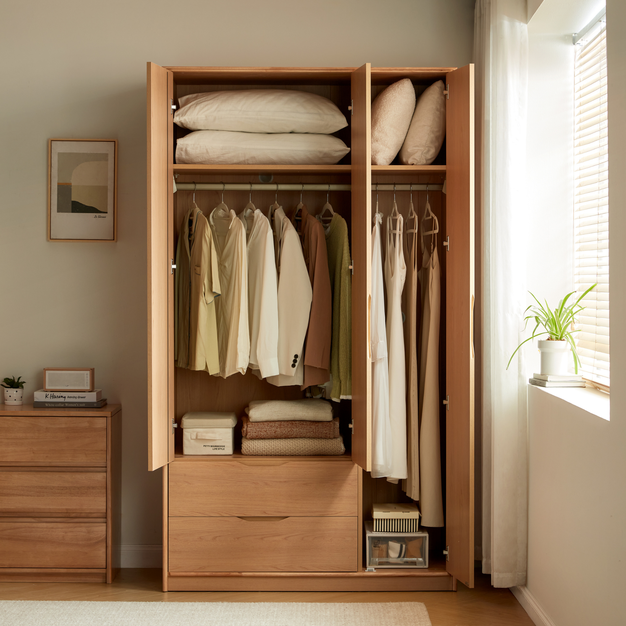 Linspire Aalto 3-Door Wardrobe with Drawers