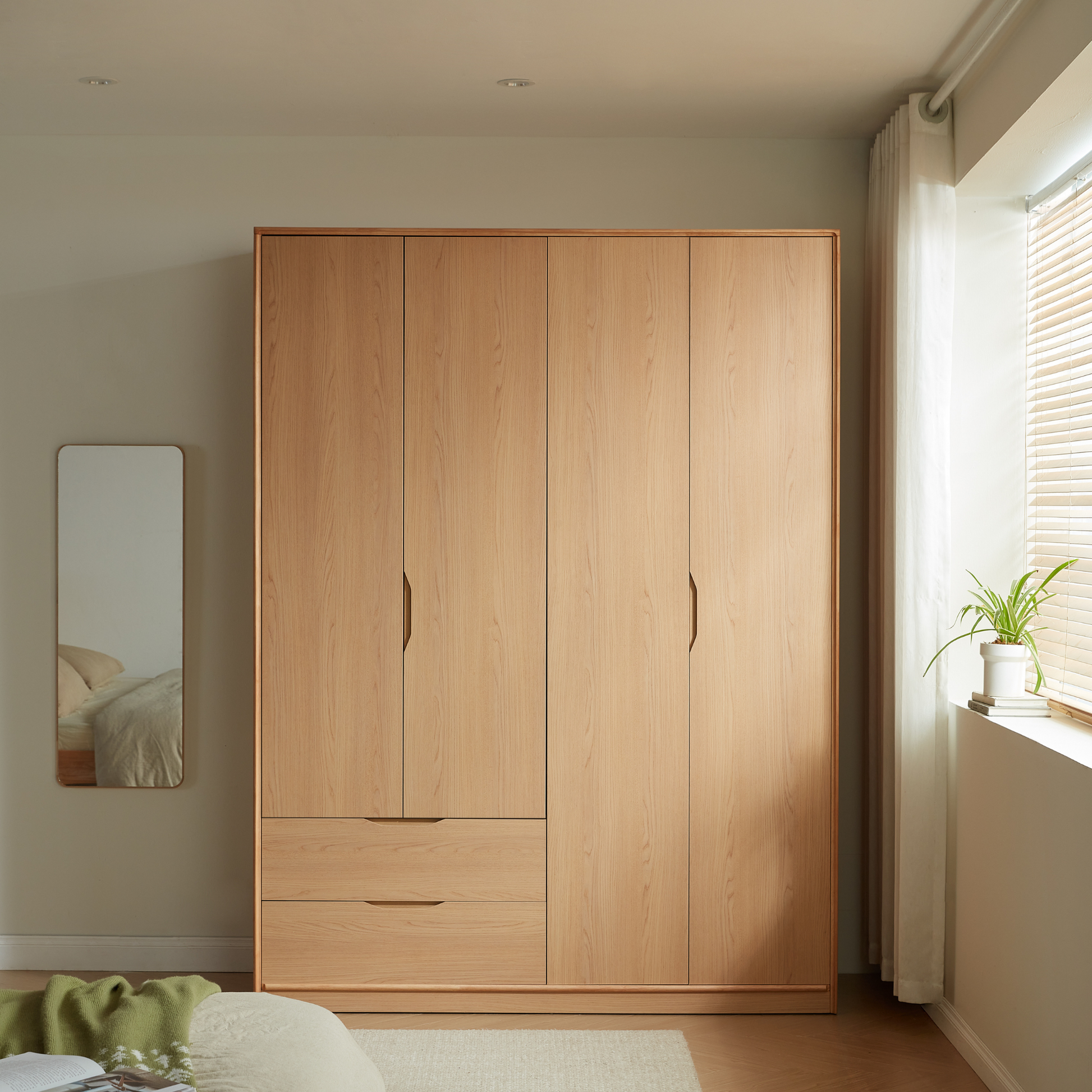Linspire Aalto 4-Door Wardrobe with Drawers