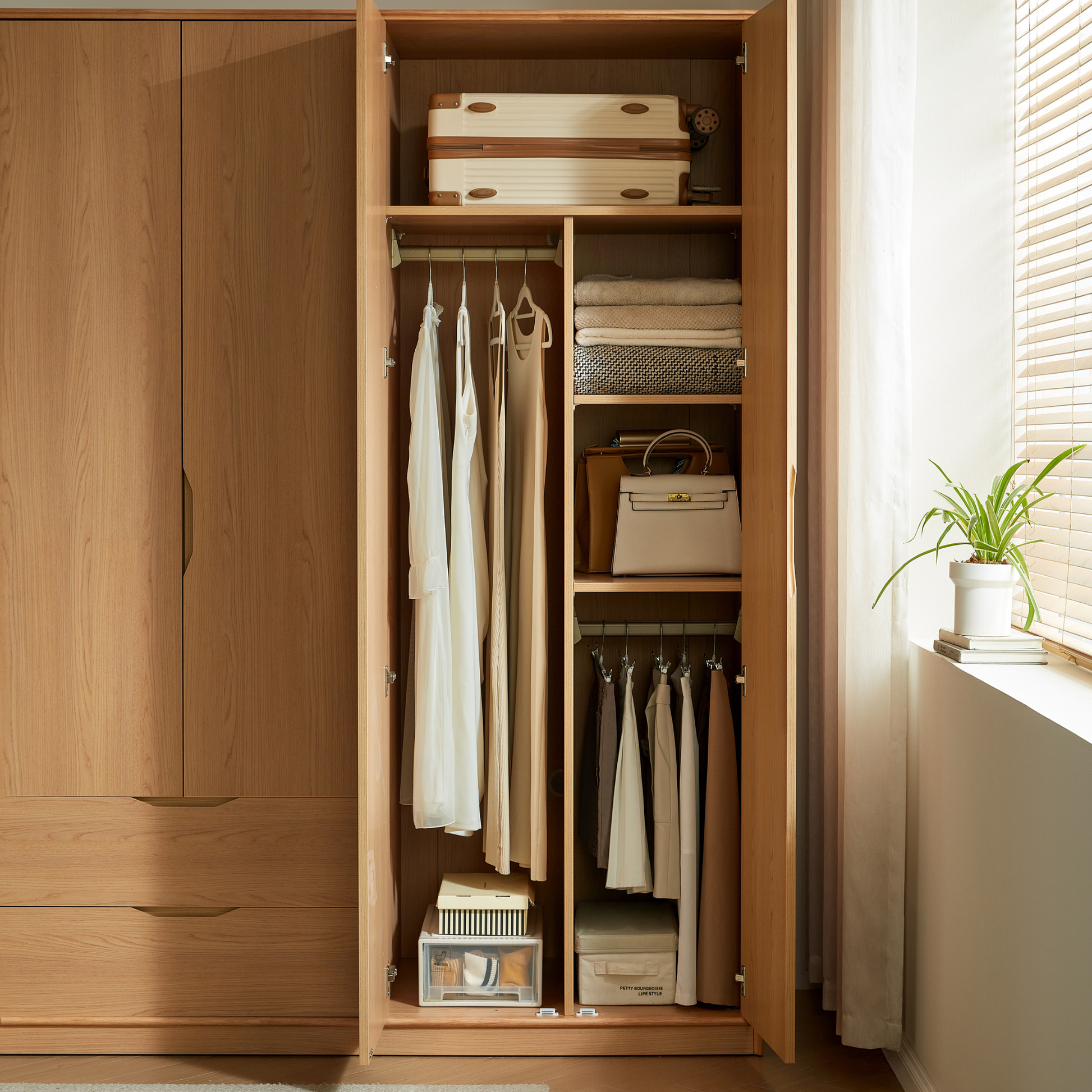 Linspire Aalto 4-Door Wardrobe with Drawers