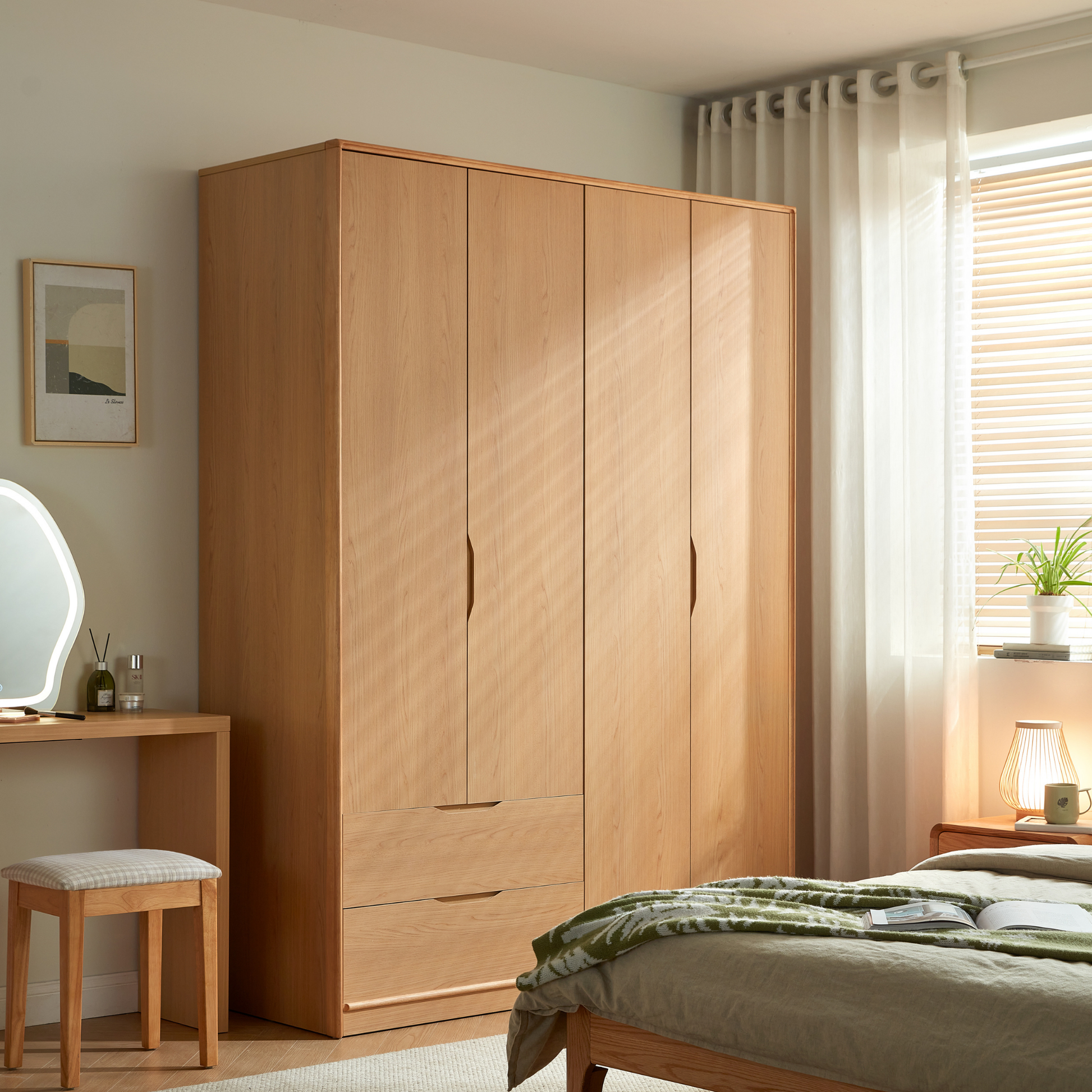 Linspire Aalto 4-Door Wardrobe with Drawers