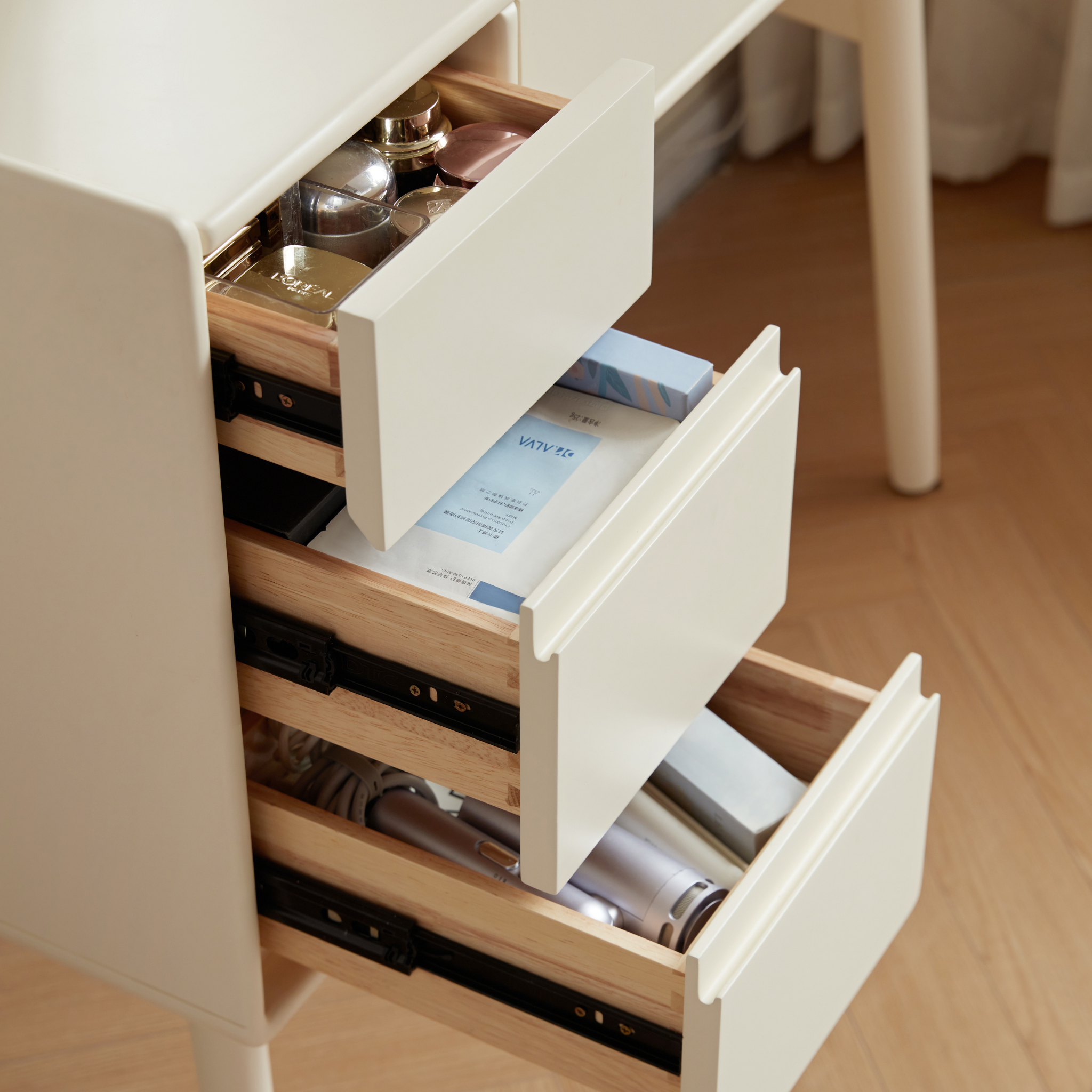 Linspire Luna Solid Wood Dressing Table, W100cm