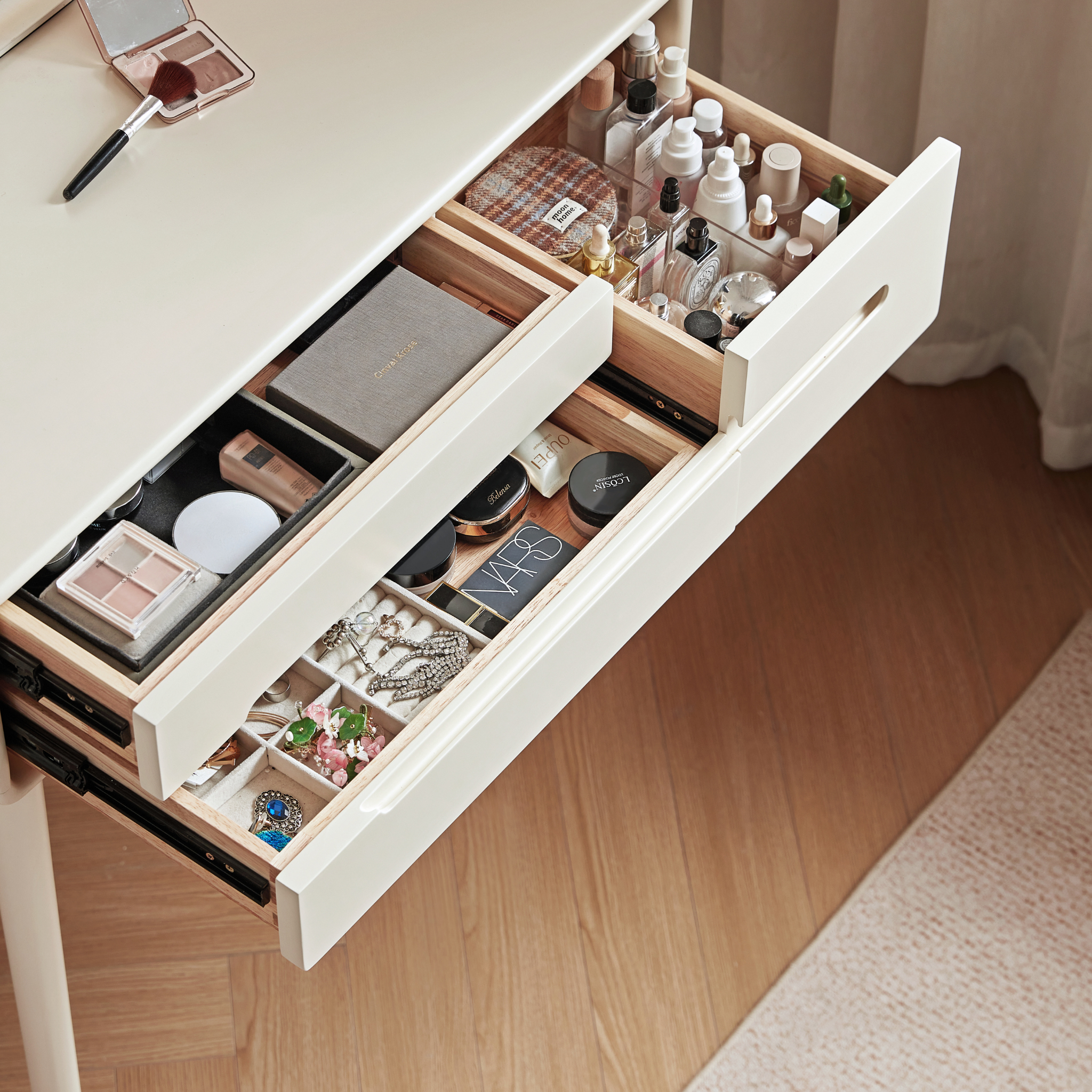 Linspire Luna Solid Wood Dressing Table, W80cm