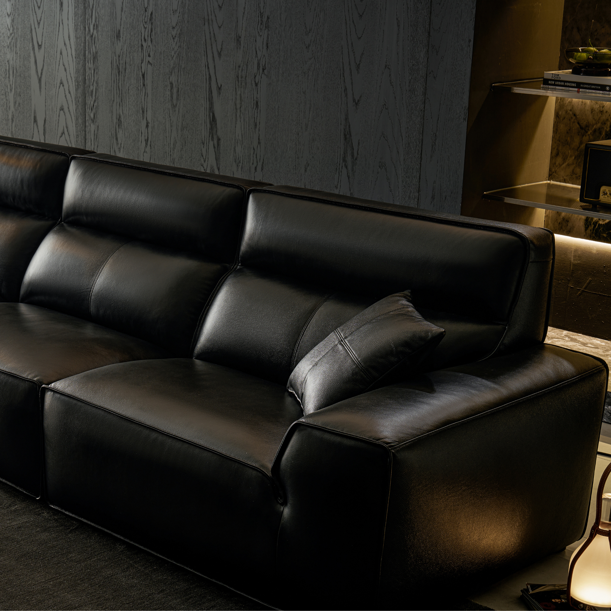 Linspire Radius Leather 4.5-Seater Sofa