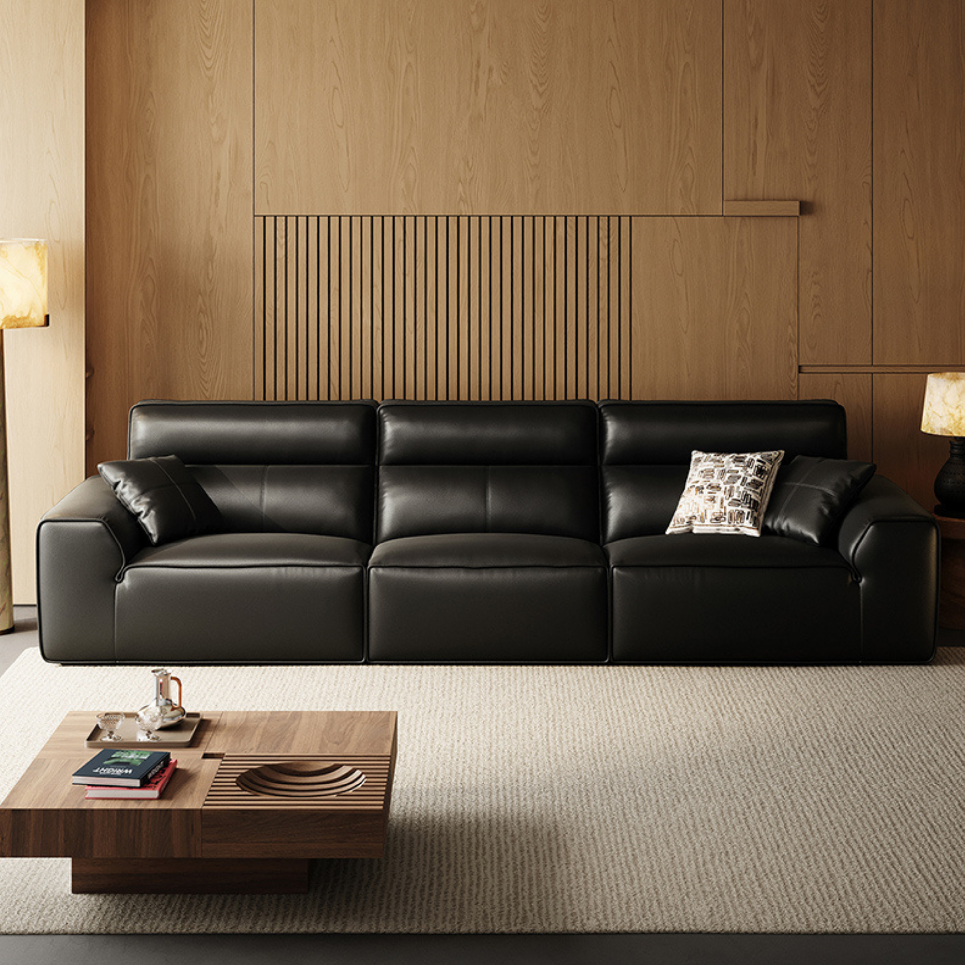 Linspire Radius Leather 4.5-Seater Sofa