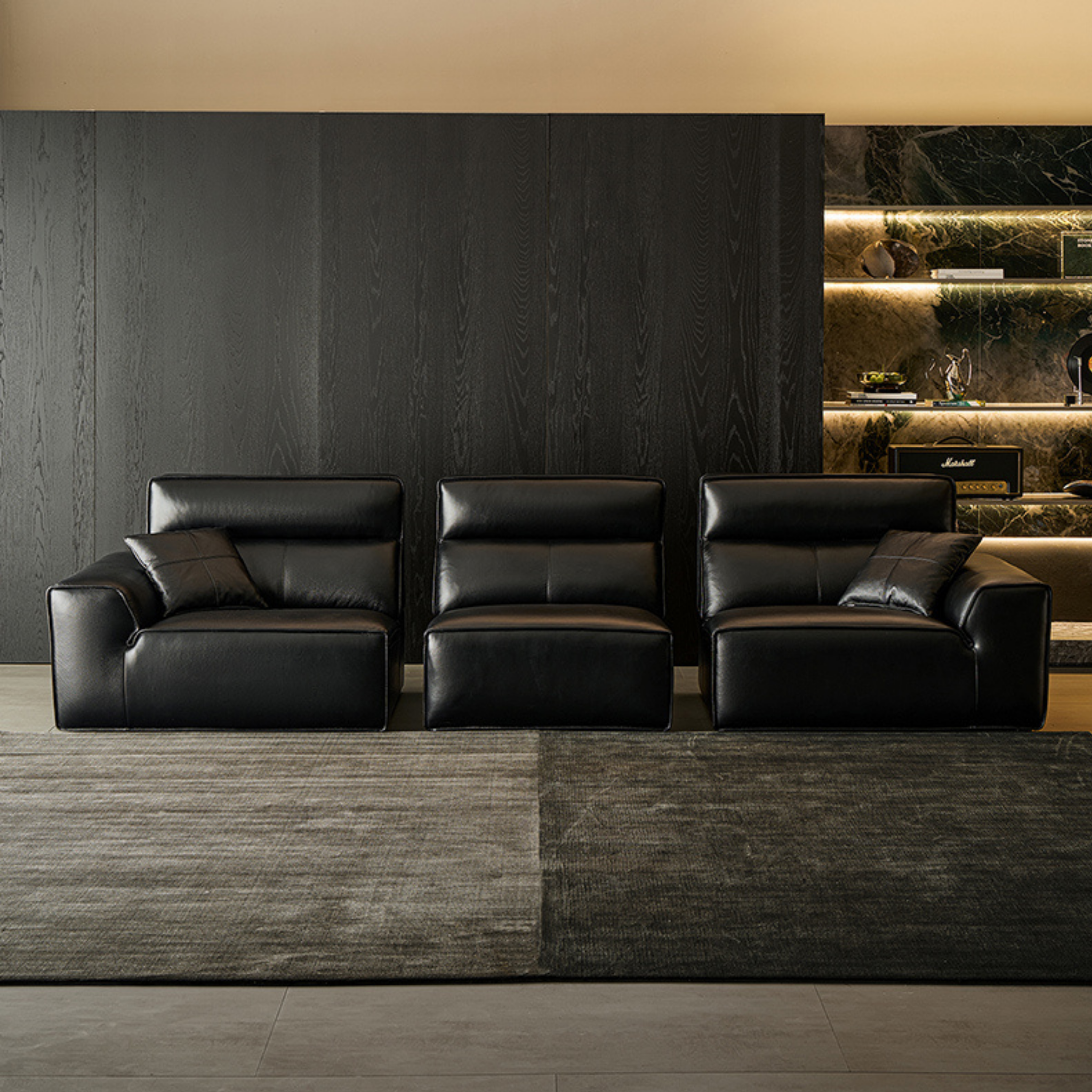 Linspire Radius Leather 4.5-Seater Sofa