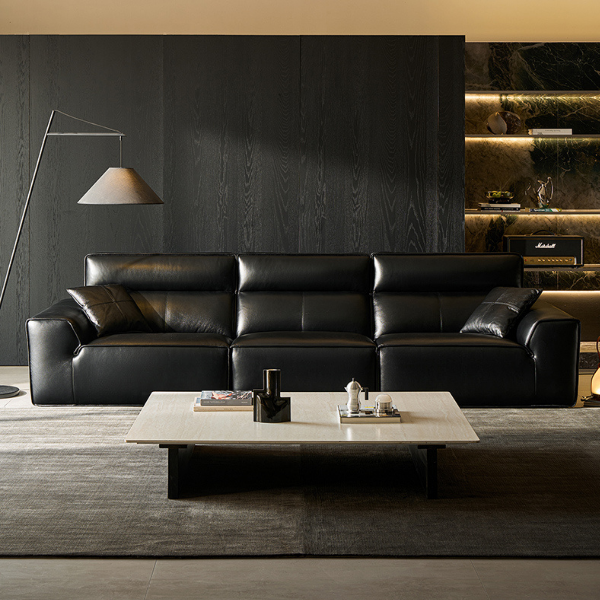 Linspire Radius Leather 4.5-Seater Sofa