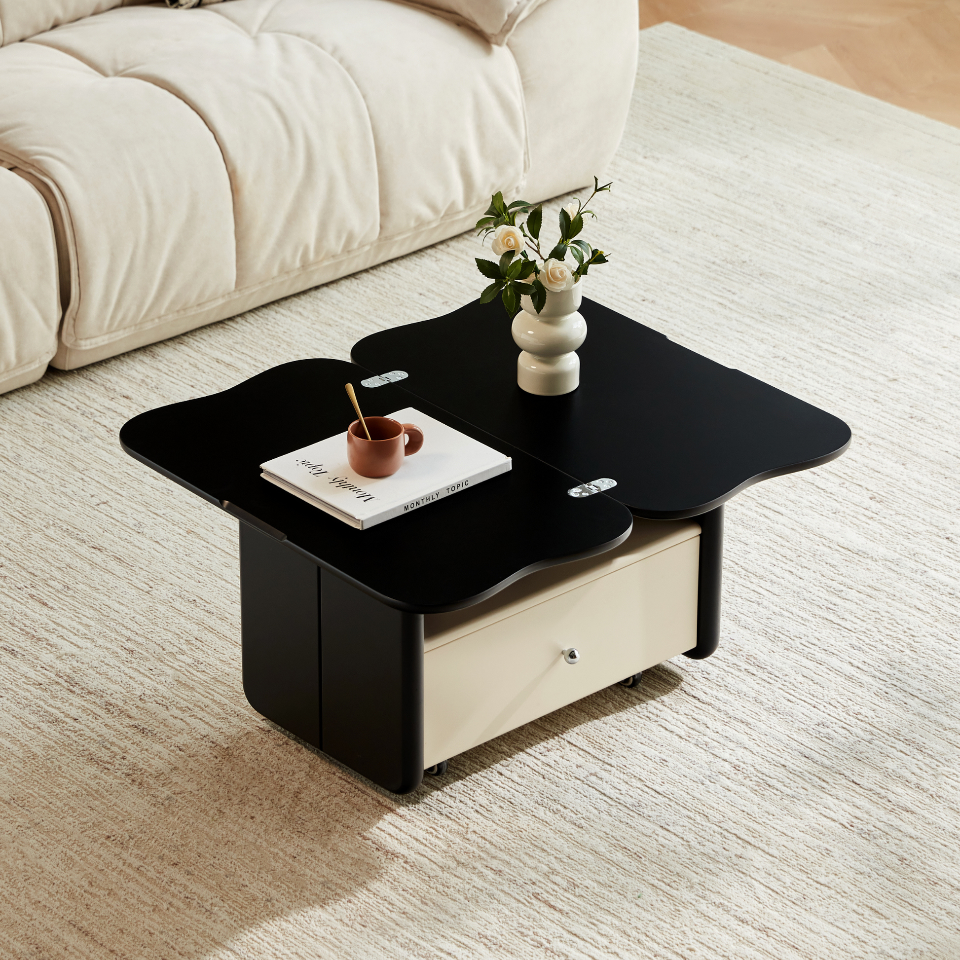 Linspire Walden Extendable Top Coffee Table with Castors