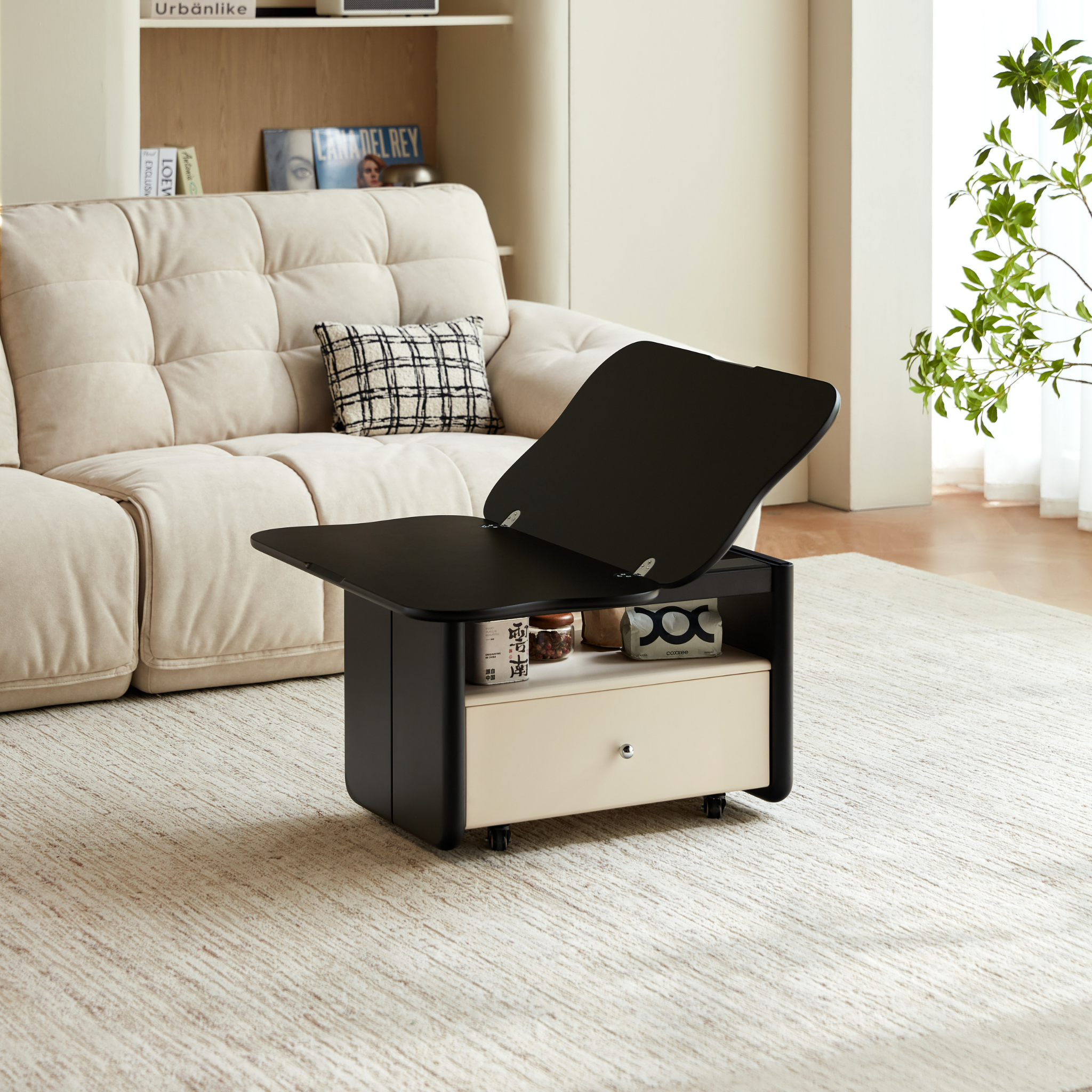 Linspire Walden Extendable Top Coffee Table with Castors