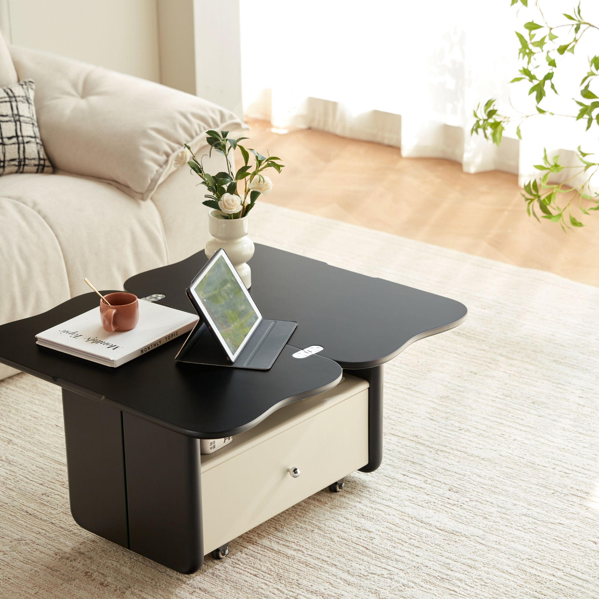 Linspire Walden Extendable Top Coffee Table with Castors