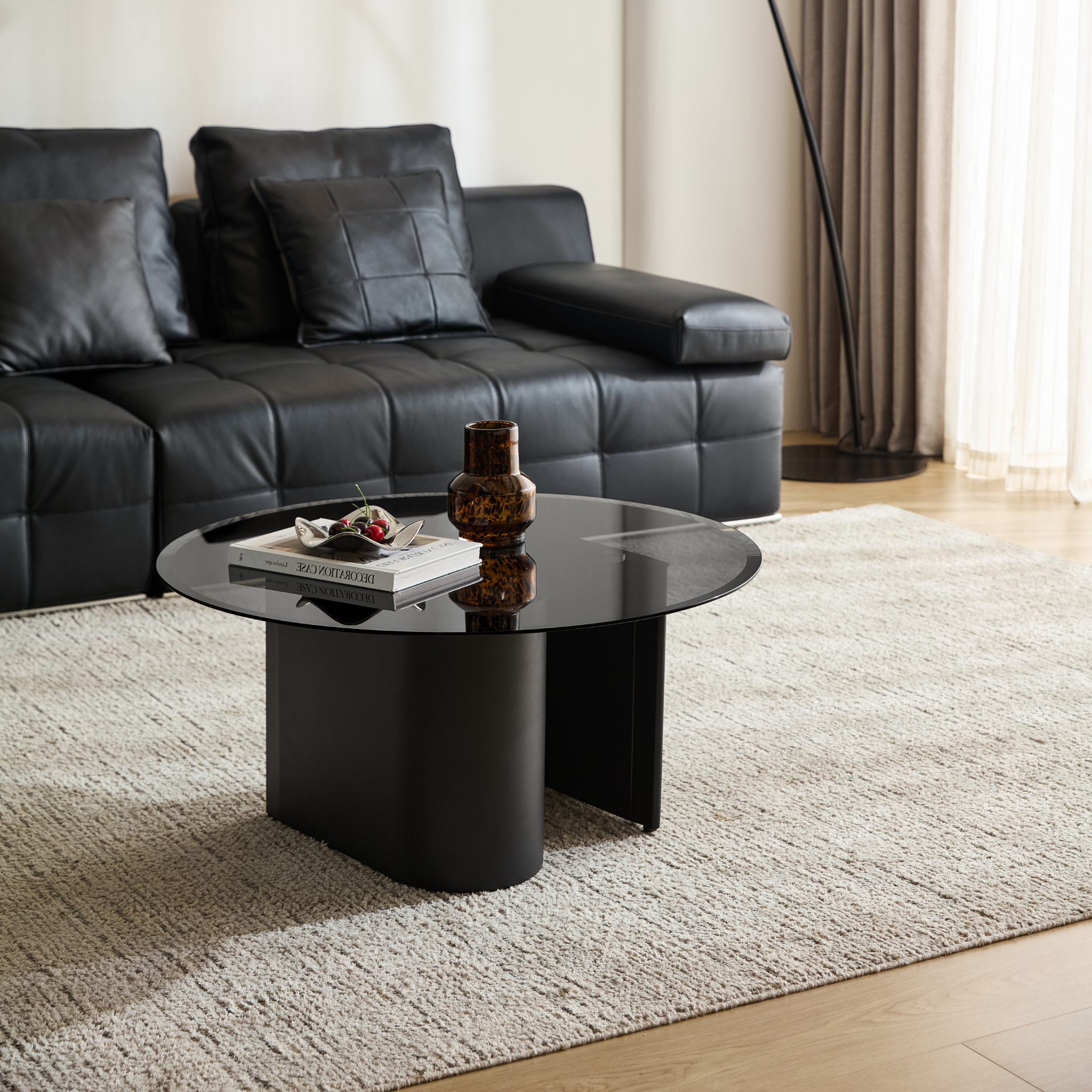 Linspire Vista Coffee Table with Glass Top