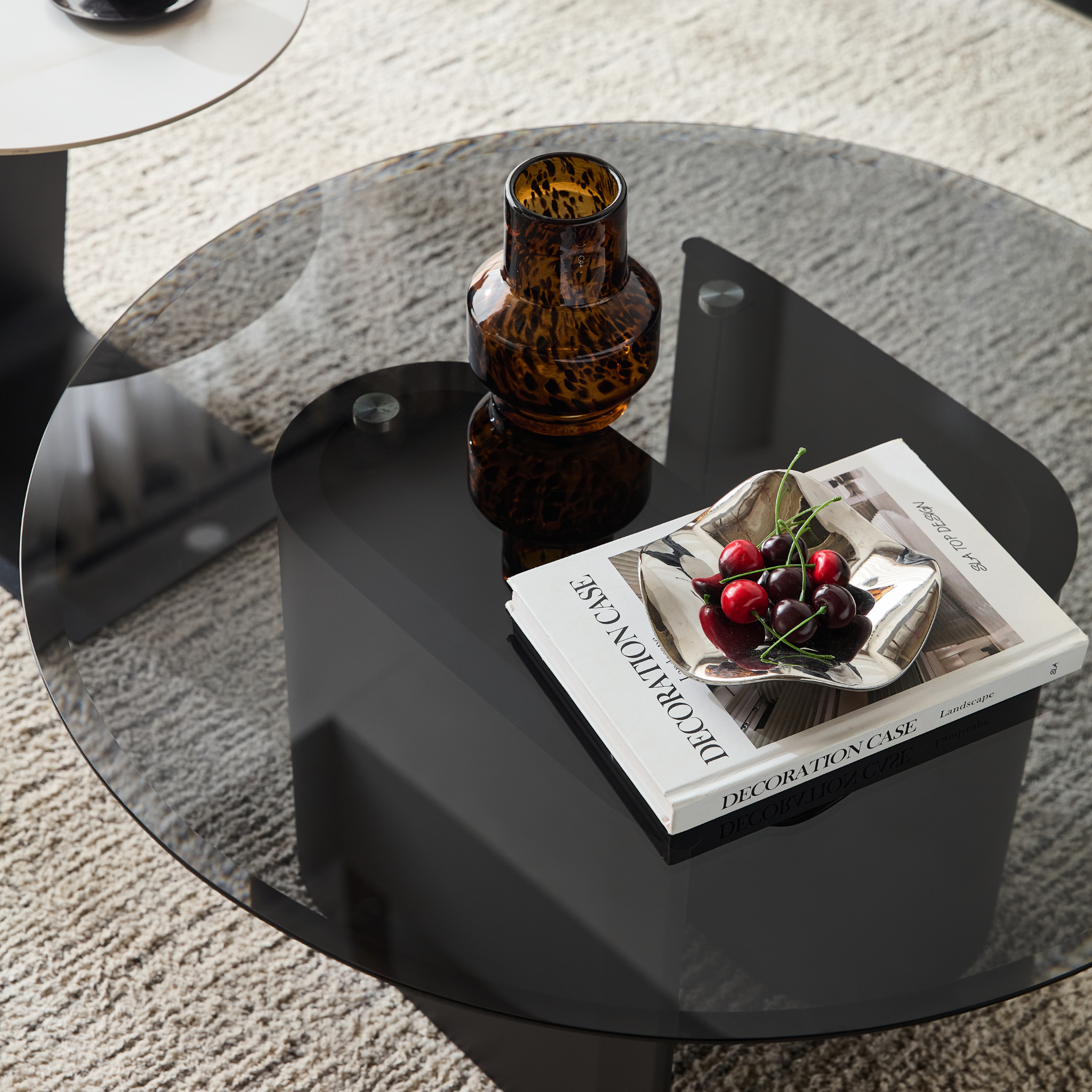 Linspire Vista Coffee Table with Glass Top