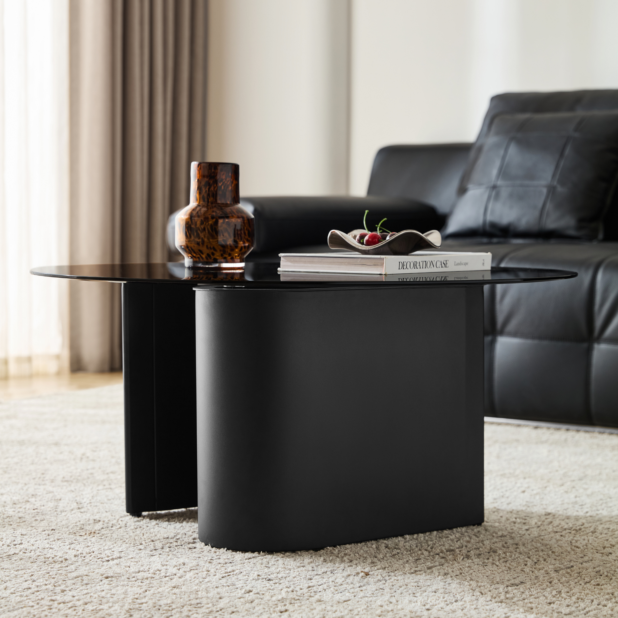 Linspire Vista Coffee Table with Glass Top