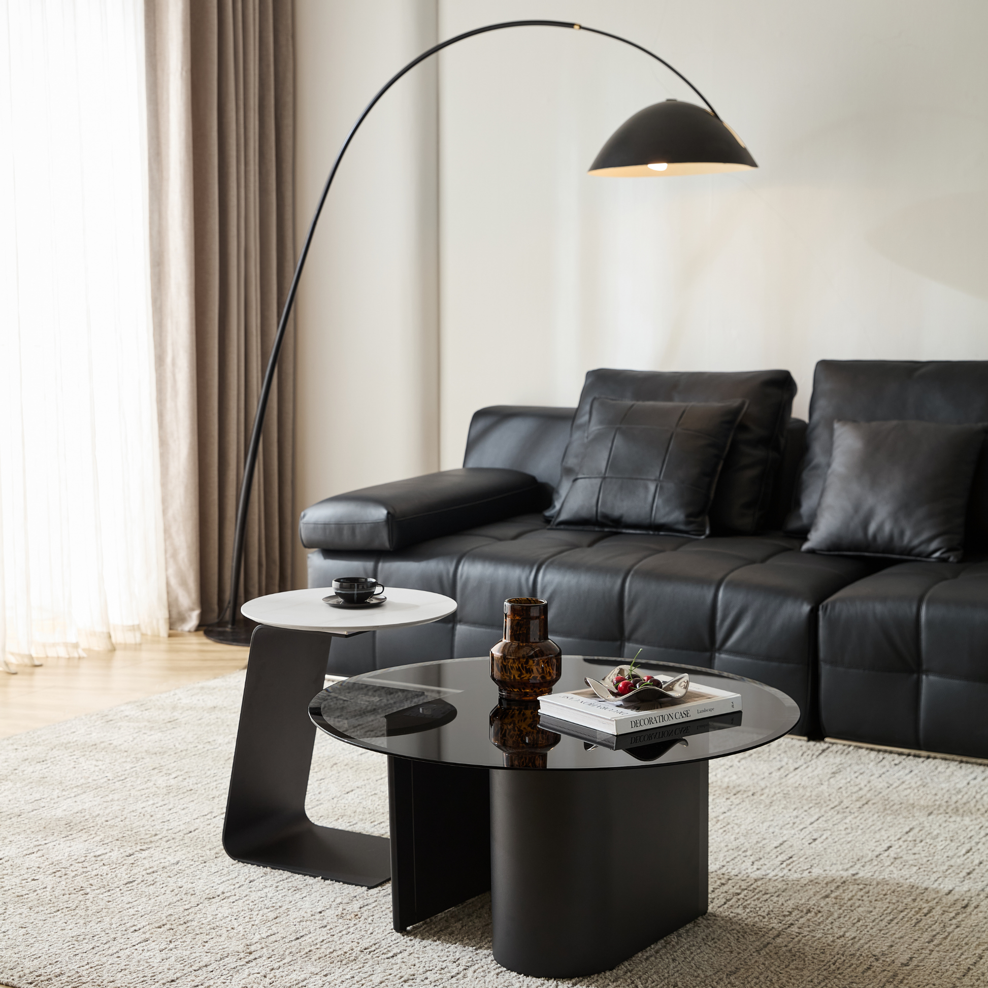 Linspire Vista Coffee Table with Glass Top