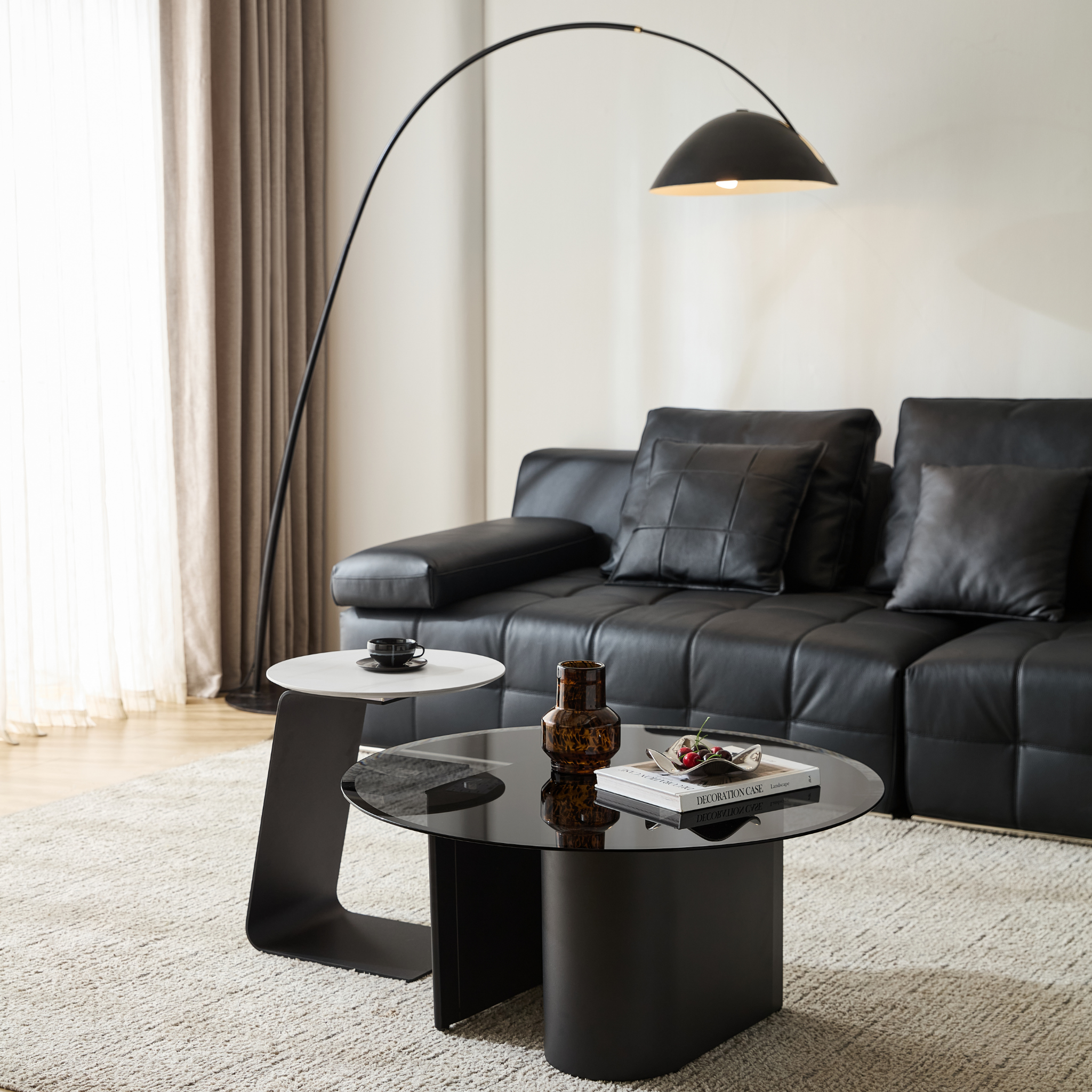 Linspire Vista Coffee Table with Glass Top