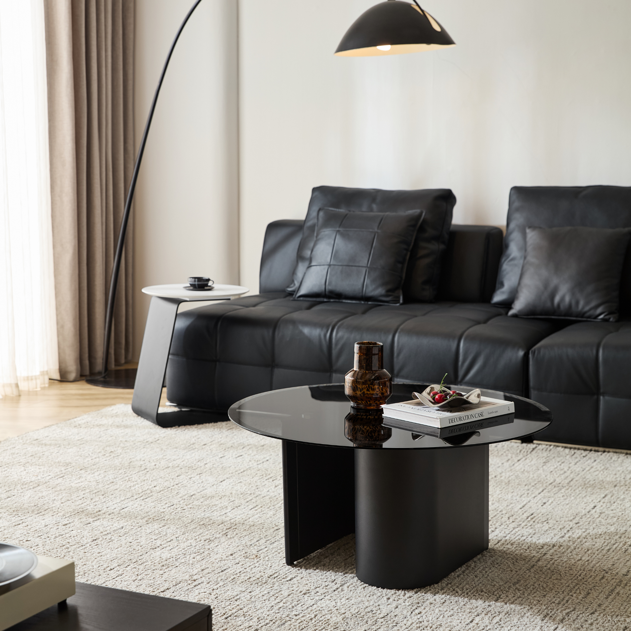 Linspire Vista Coffee Table with Glass Top
