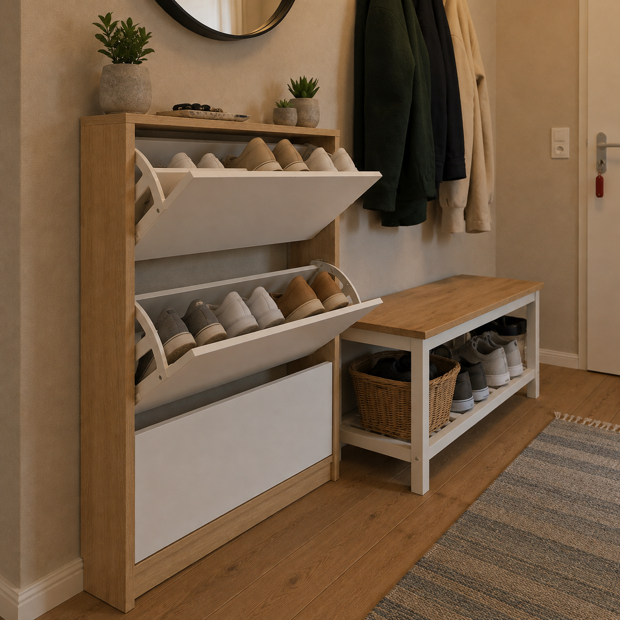 Loft Ensio Shoe Cabinet with 3 compartments