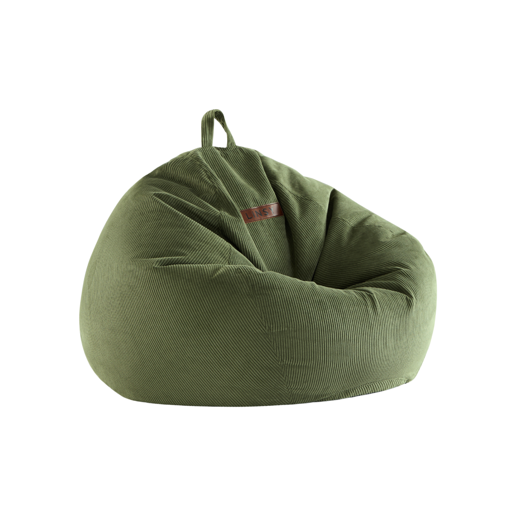 Linspire Nest Bean Bag, Corduroy, Green