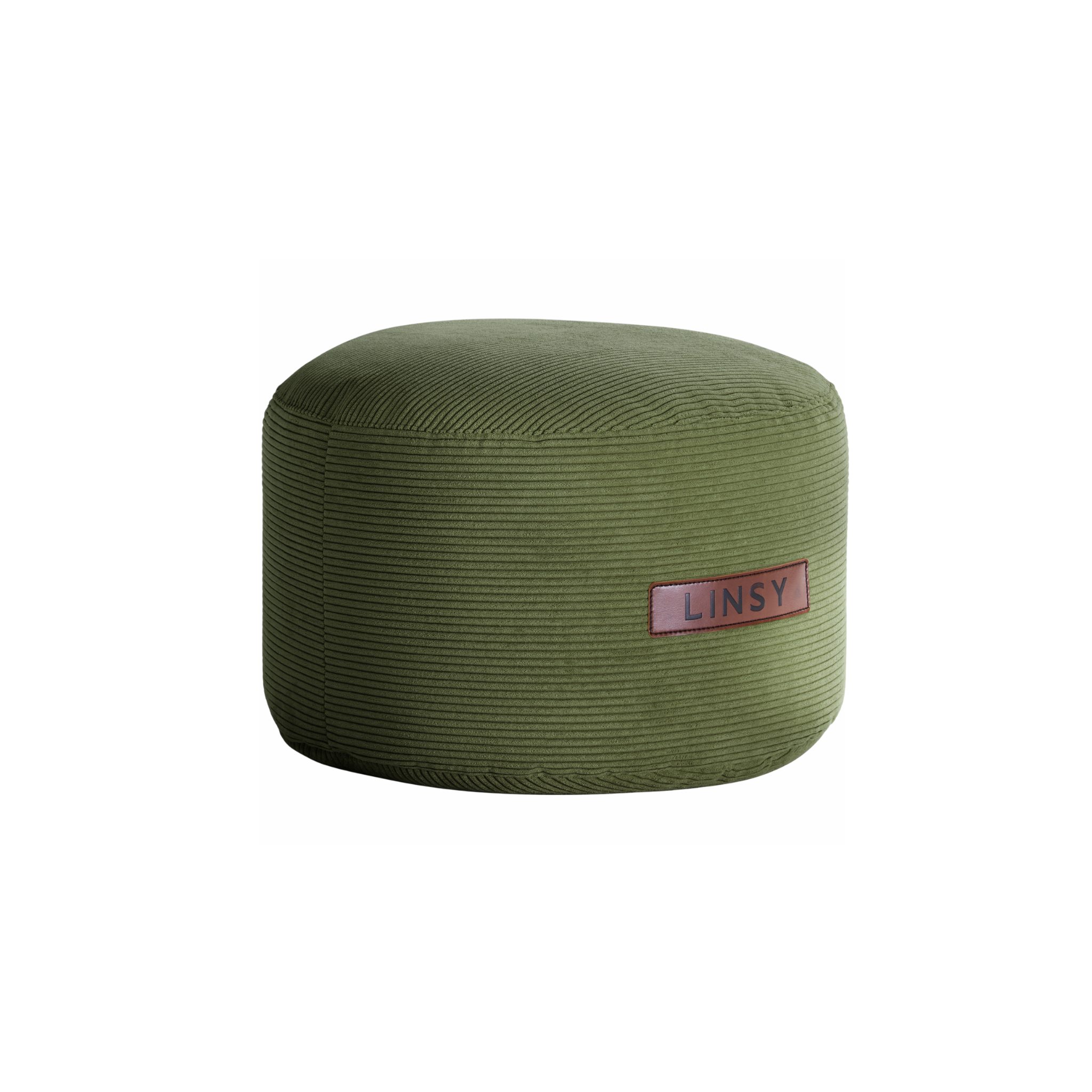 Linspire Nest Bean Bag with Ottoman Set, Corduroy, Green