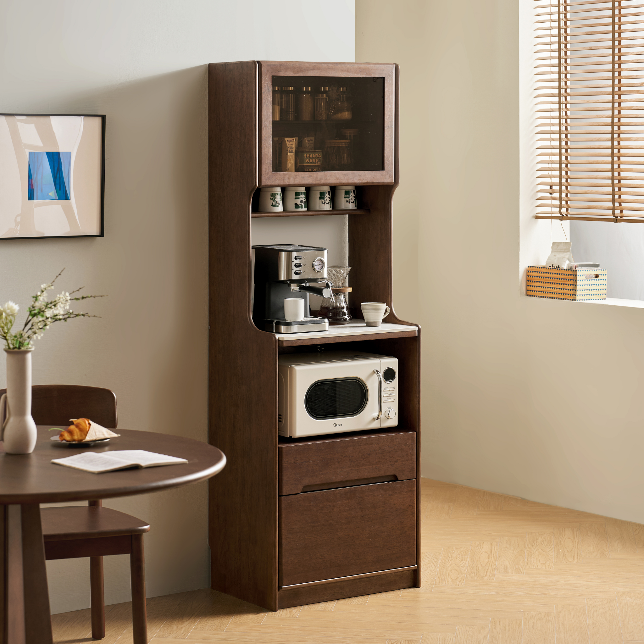 Linspire Ursula Slim Narrow Solid Wood Sideboard