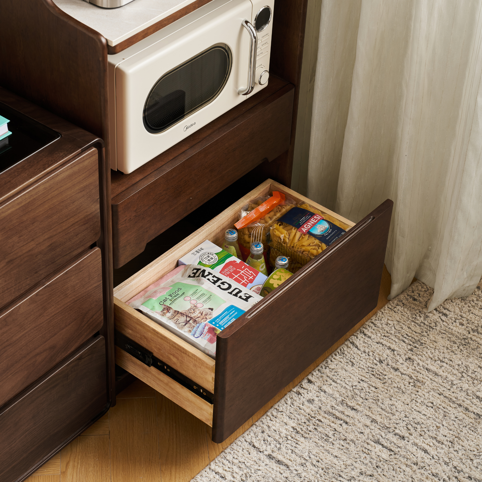 Linspire Ursula Slim Narrow Solid Wood Sideboard