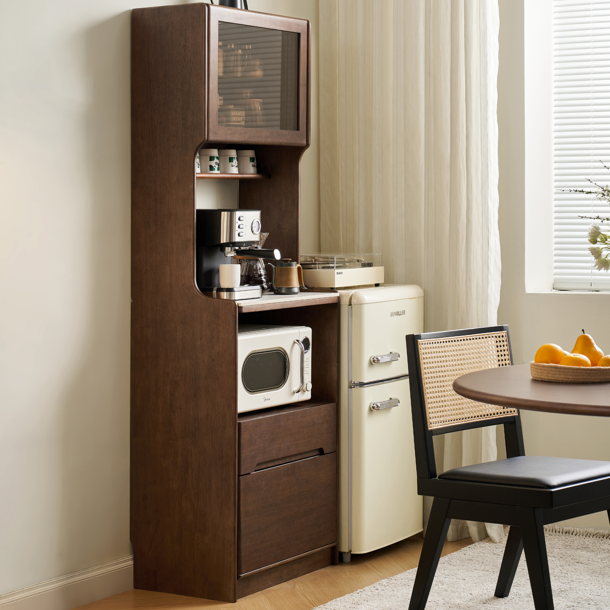 Linspire Ursula Slim Narrow Solid Wood Sideboard