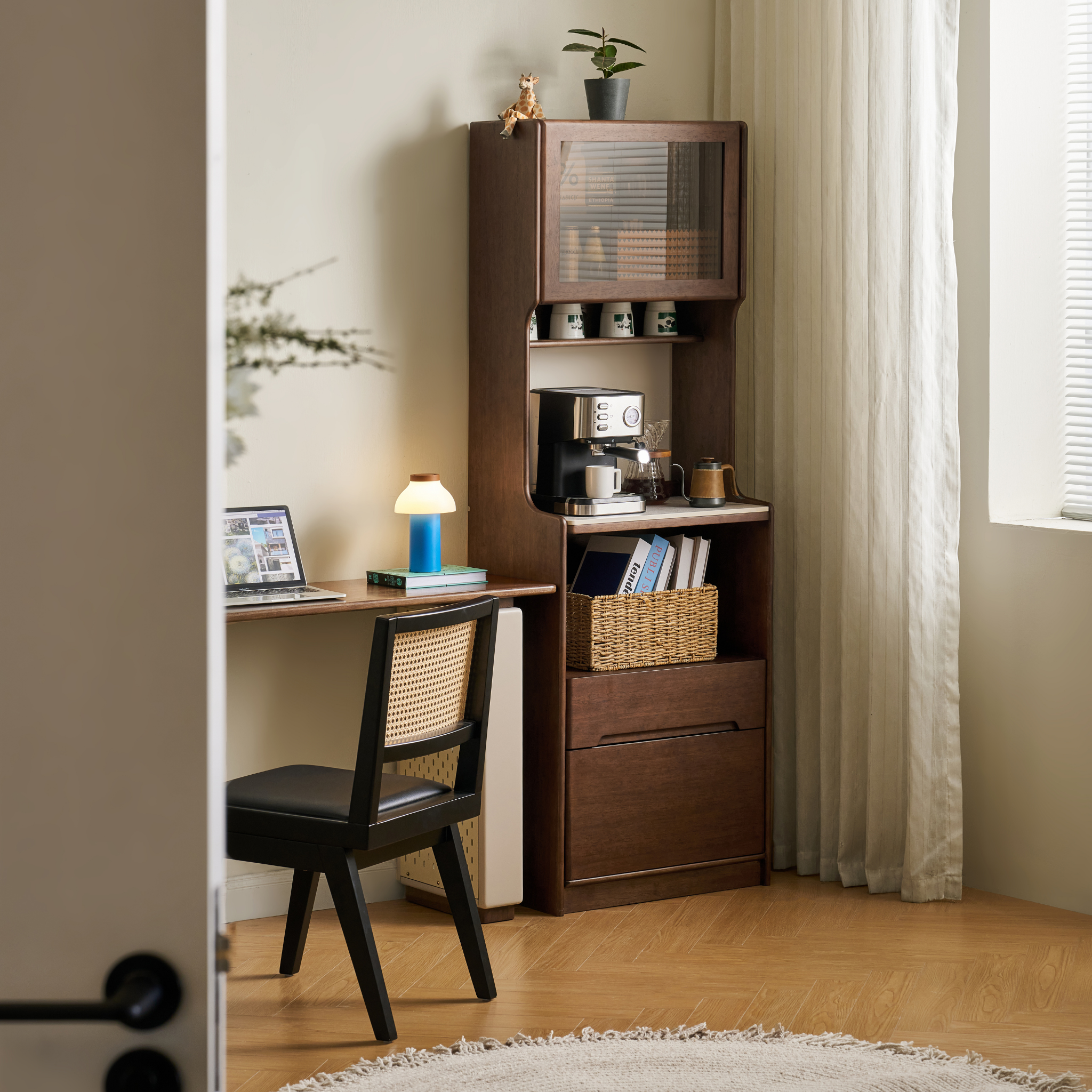 Linspire Ursula Slim Narrow Solid Wood Sideboard