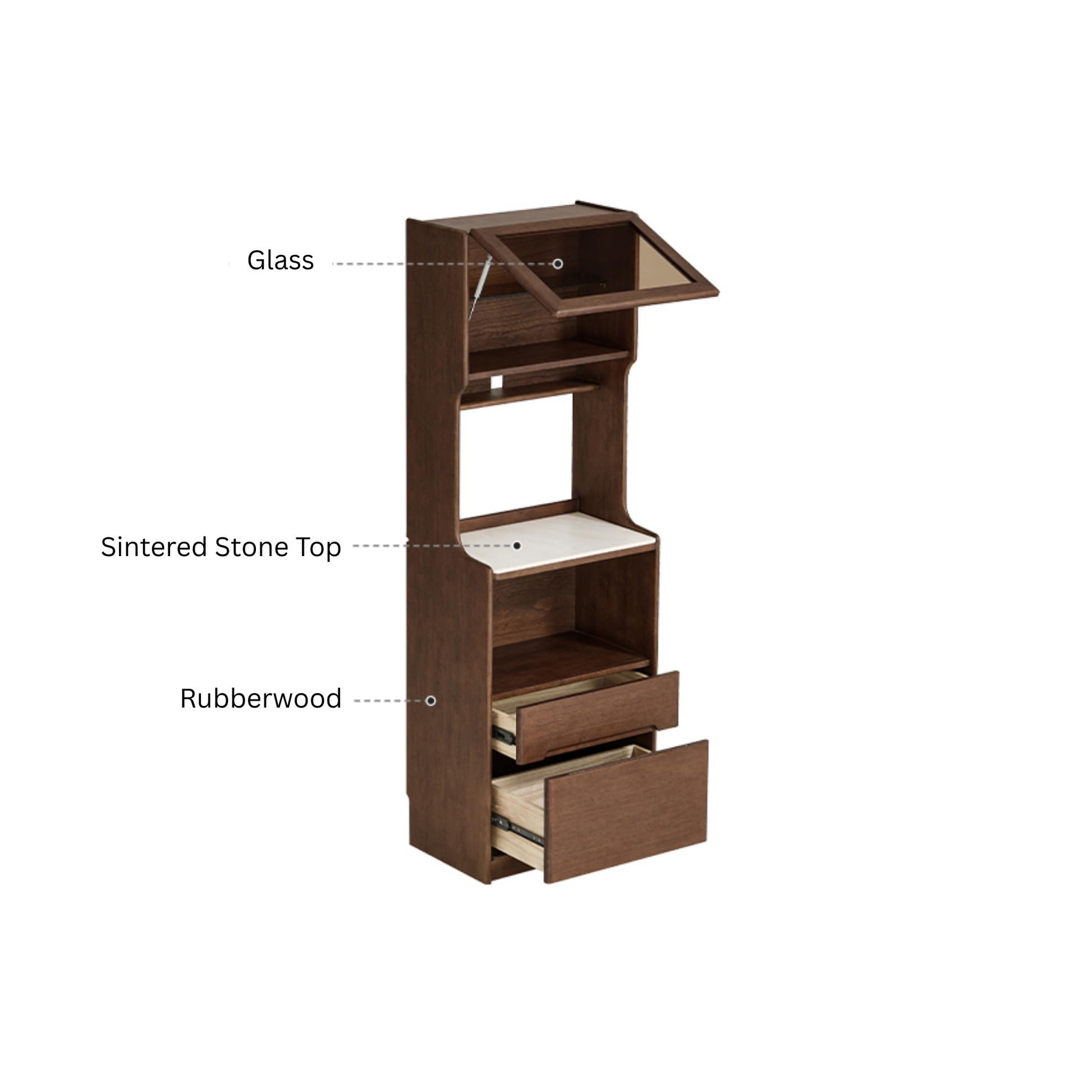 Linspire Ursula Slim Narrow Solid Wood Sideboard