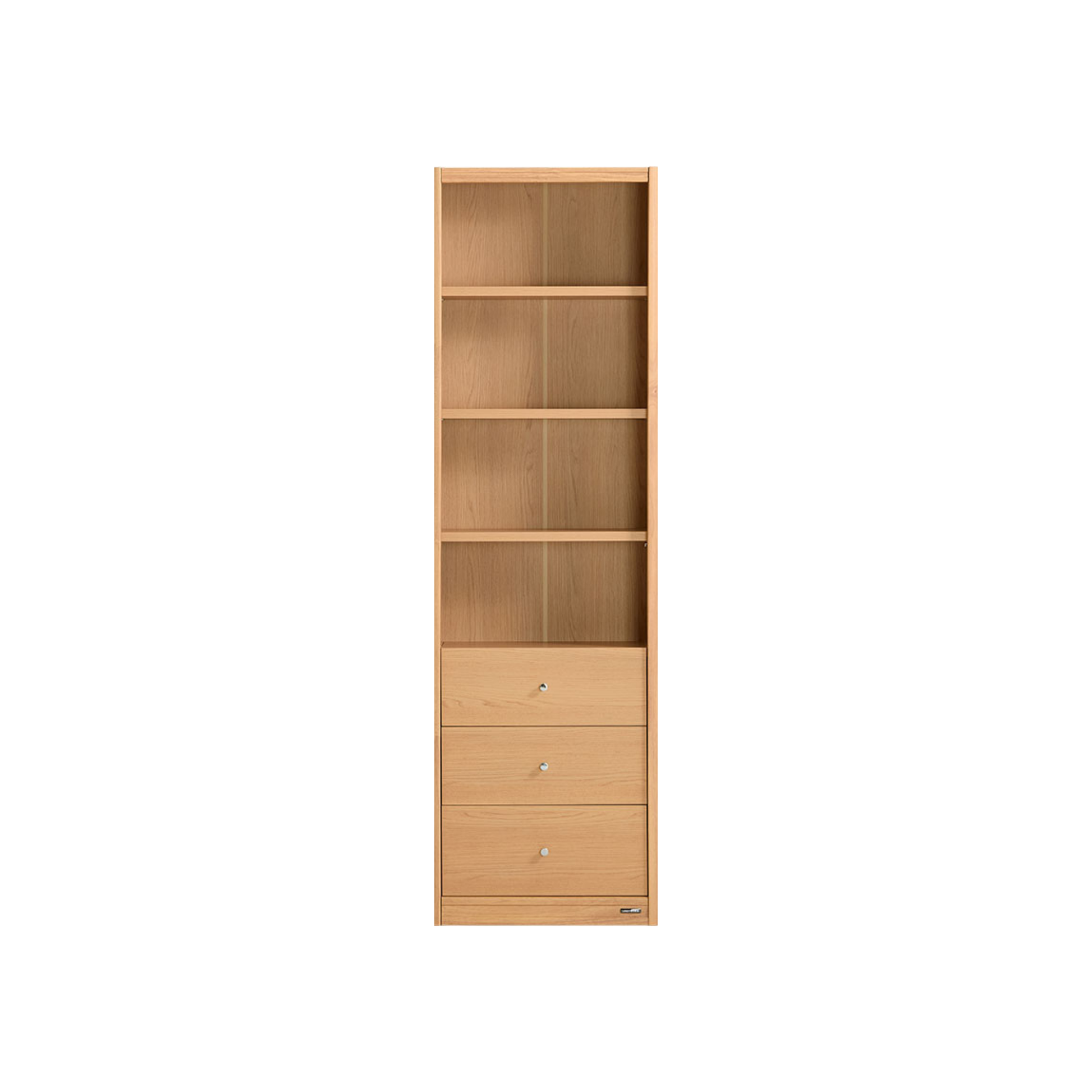 Linspire Aalto Bookcase with Drawers, Natural Wood