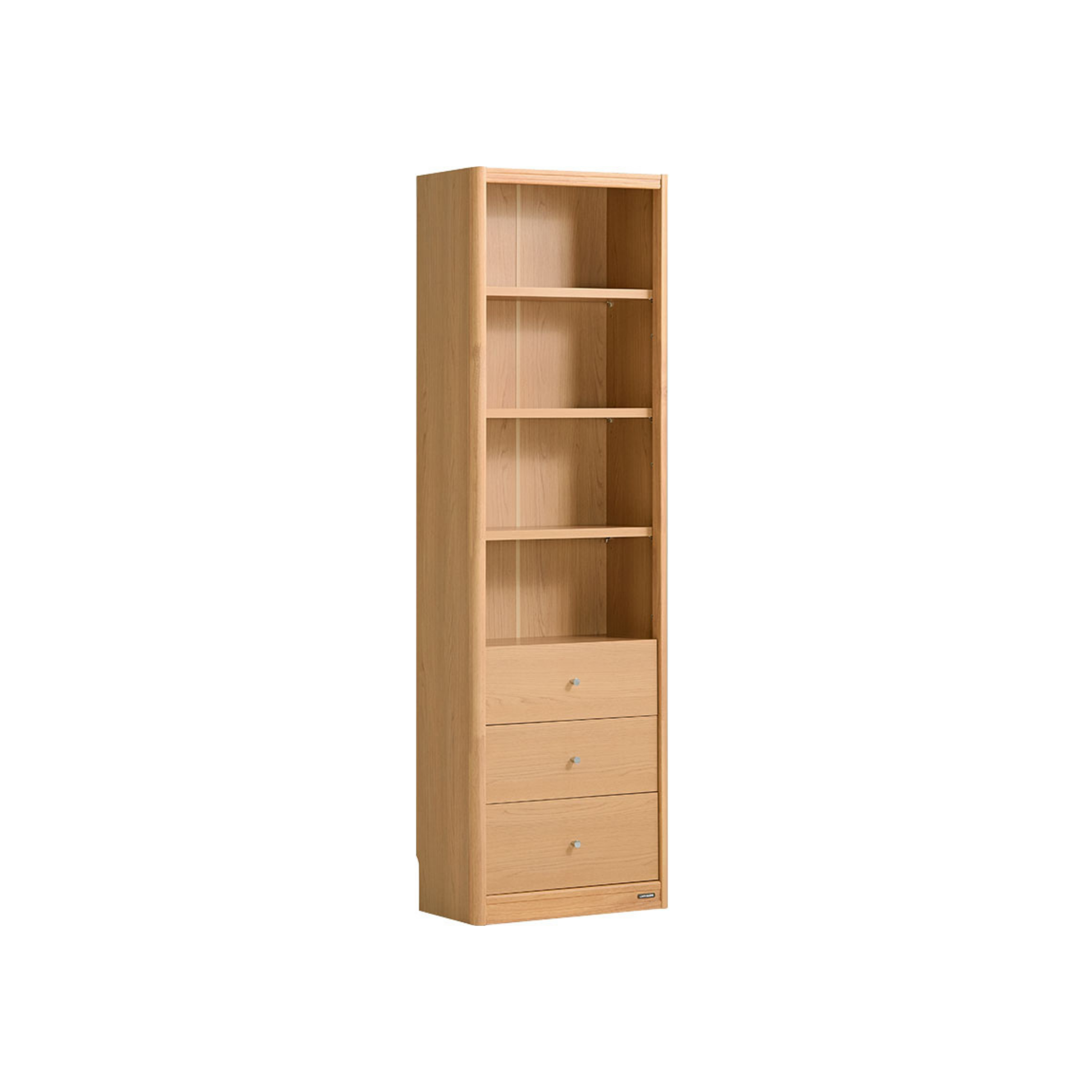 Linspire Aalto Bookcase with Drawers, Natural Wood