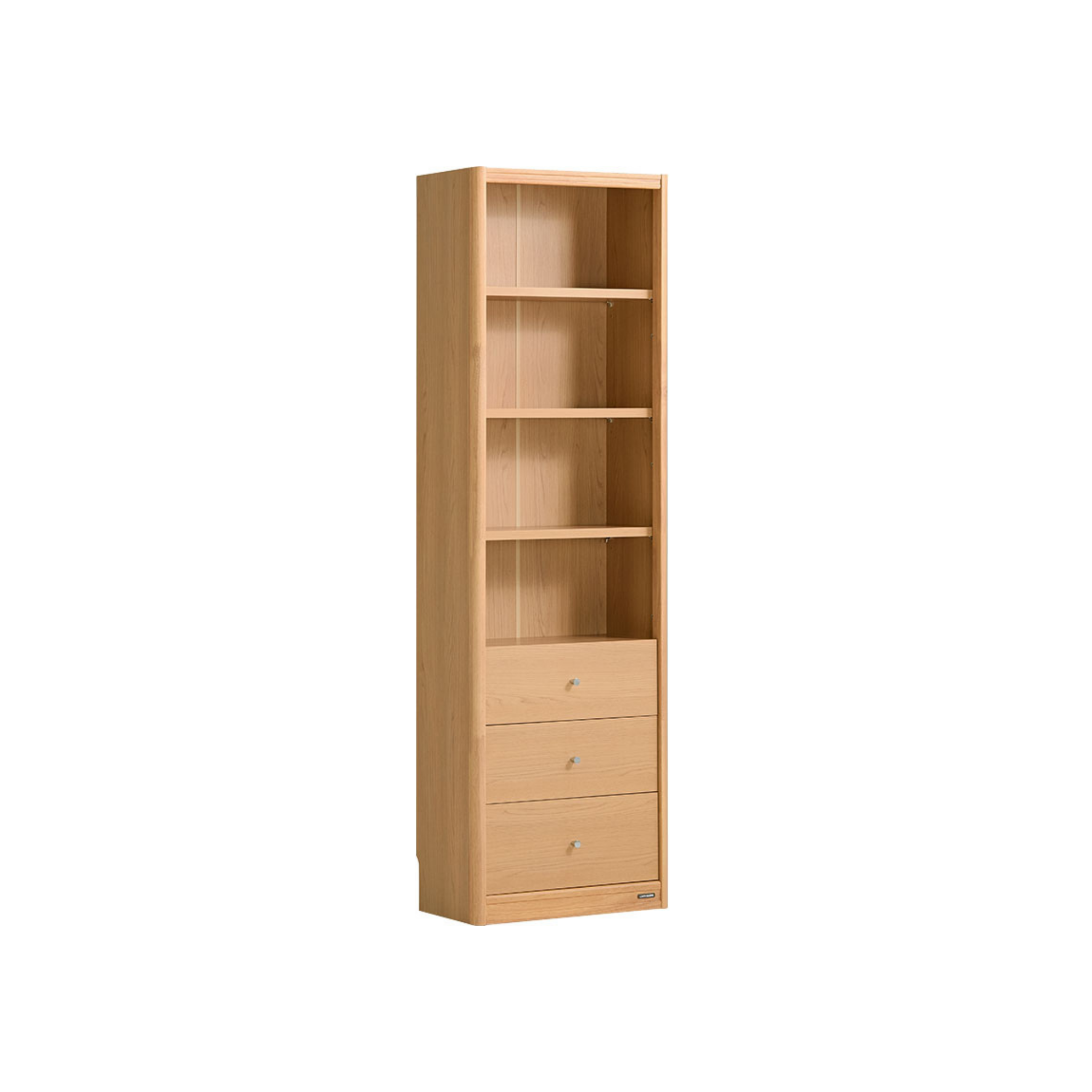 Linspire Aalto Bookcase with Drawers, Natural Wood