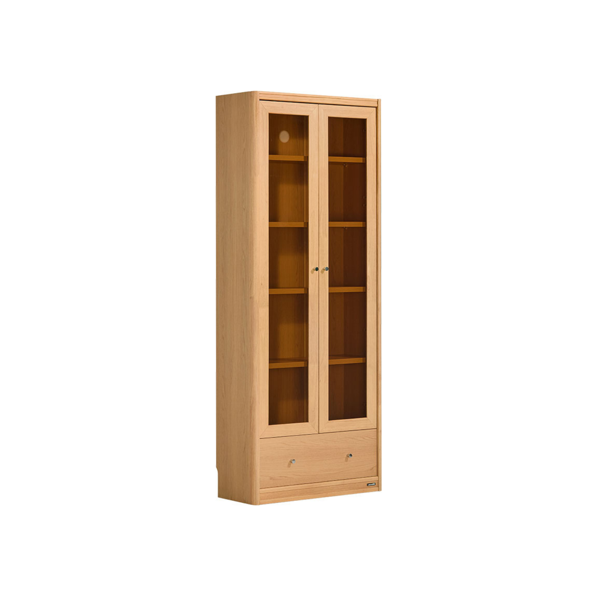 Linspire Aalto Display Cabinet, Natural Wood