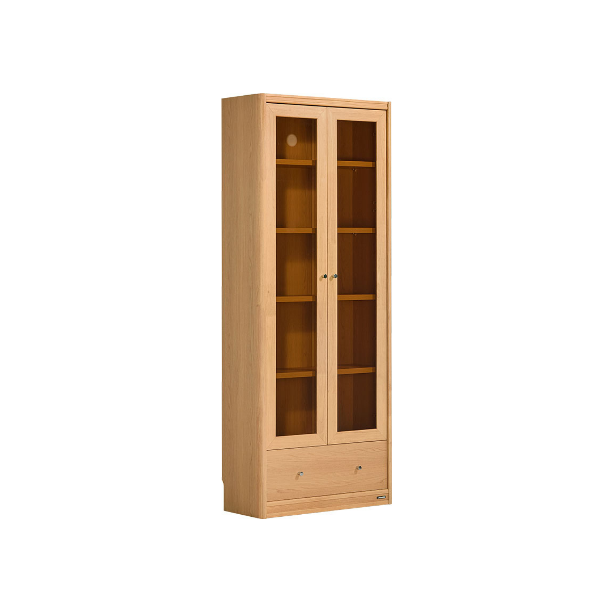 Linspire Aalto Display Cabinet, Natural Wood